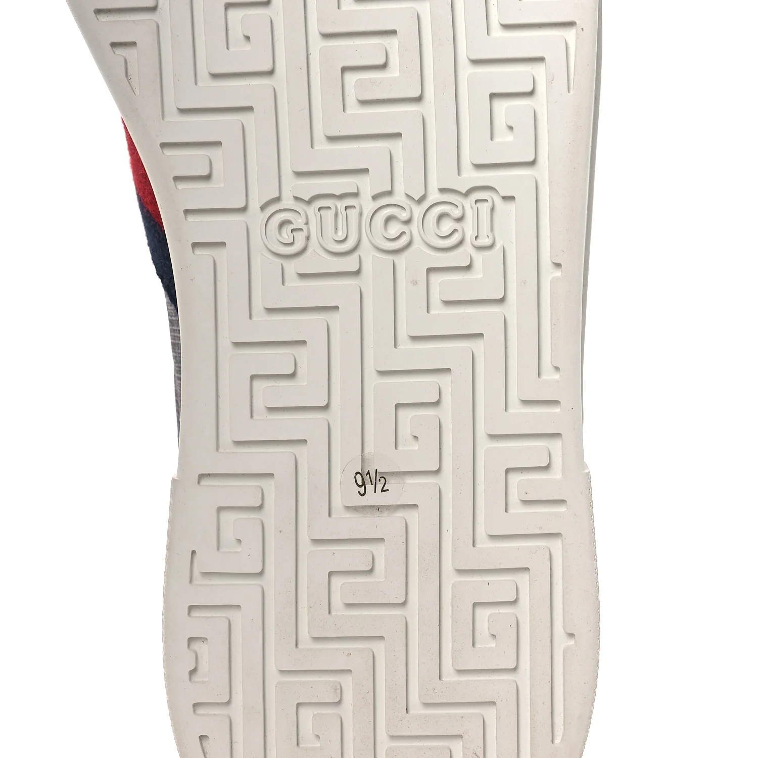 GG Supreme Monogram Web Mens New Ace Sneakers 9.5 Dark Blue - Image 8