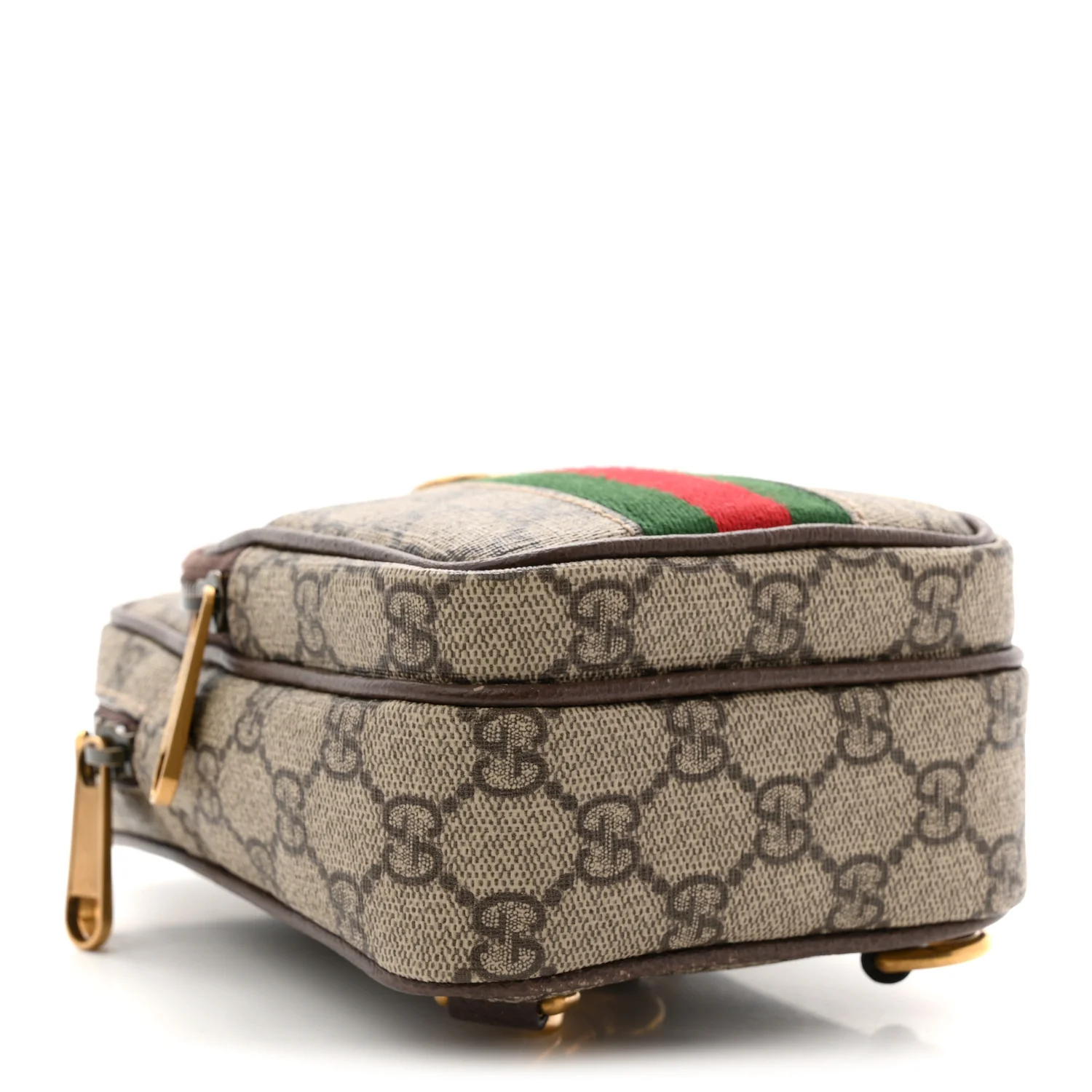 GG Supreme Monogram Web Mini Ophidia Messenger Brown - Image 4