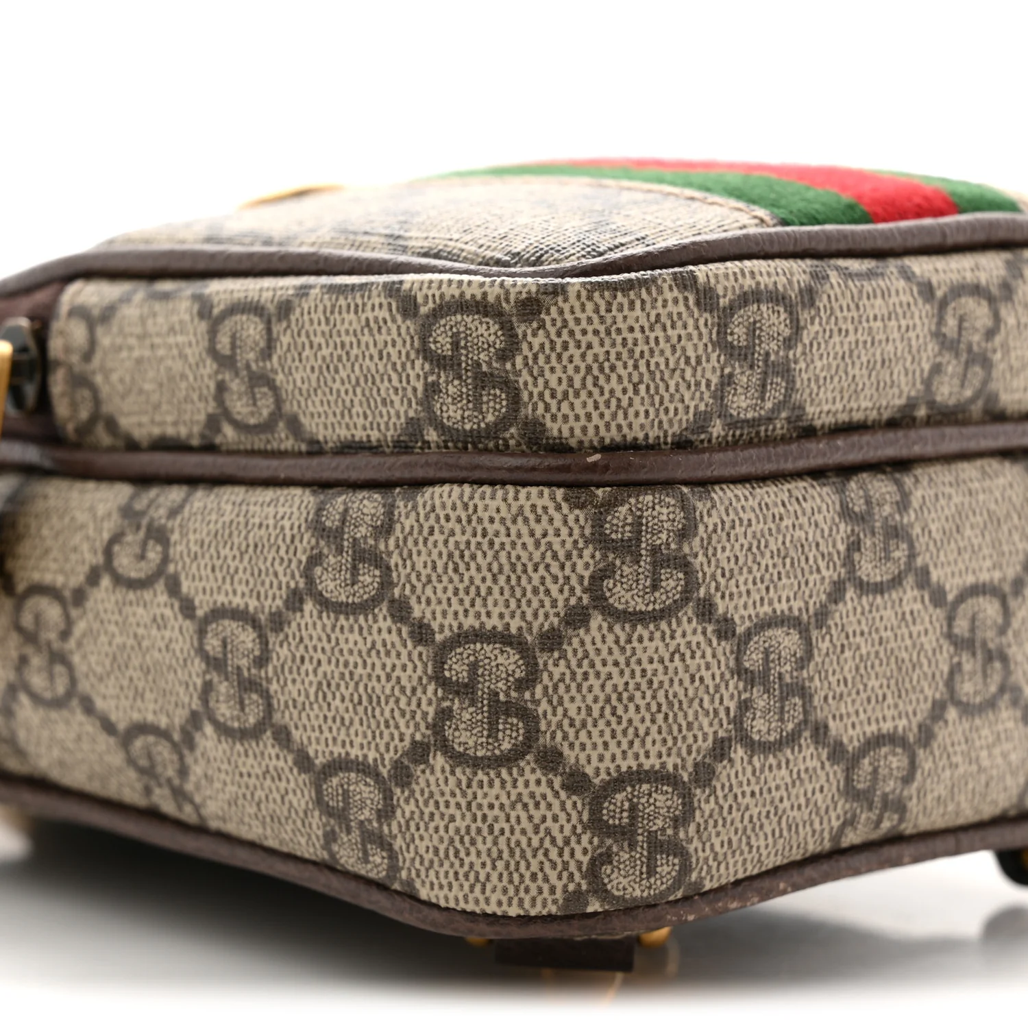 GG Supreme Monogram Web Mini Ophidia Messenger Brown - Image 9