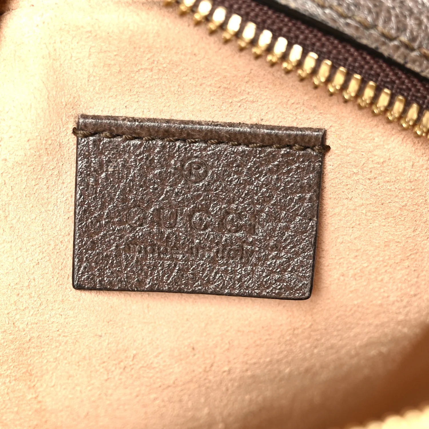 GG Supreme Monogram Web Mini Ophidia Round Shoulder Bag Brown - Image 6