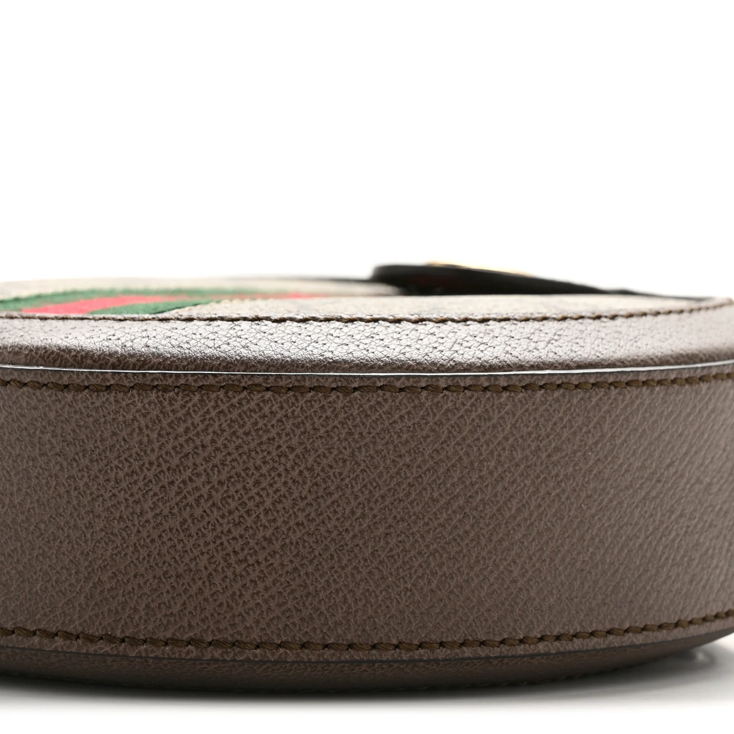 GG Supreme Monogram Web Mini Ophidia Round Shoulder Bag Brown - Image 10
