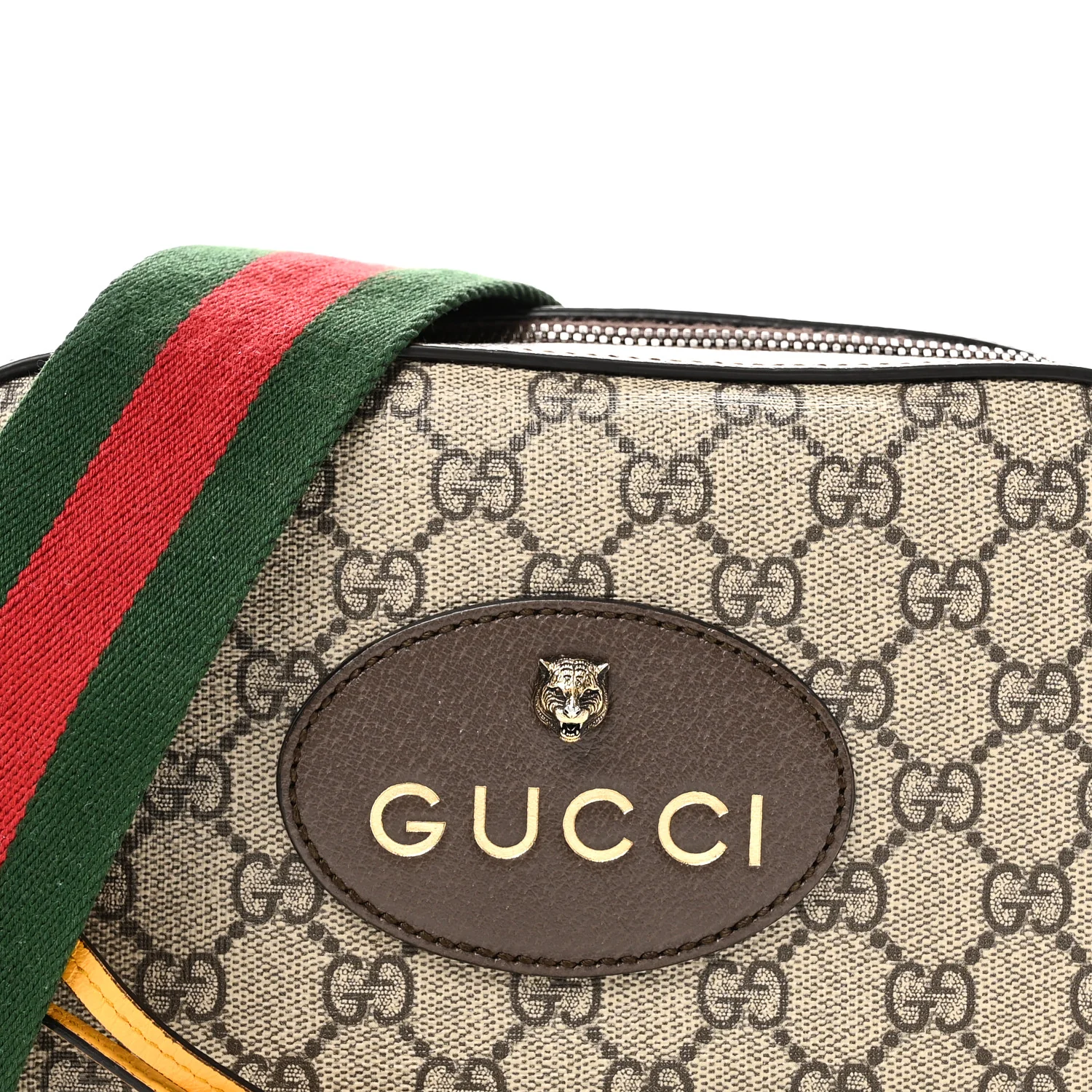 GG Supreme Monogram Web Neo Vintage Shoulder Bag Beige New Acero Crop - Image 8
