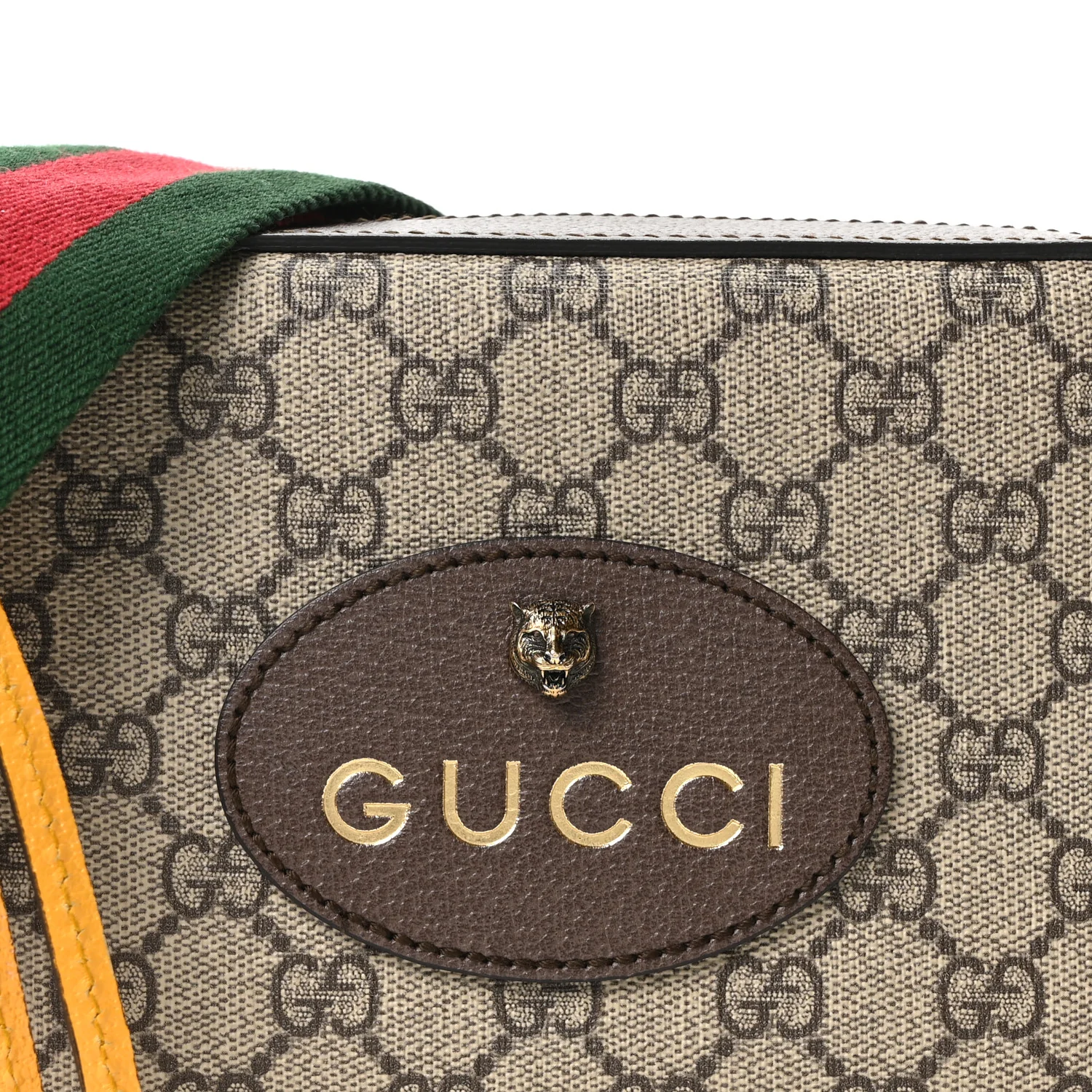 GG Supreme Monogram Web Neo Vintage Shoulder Bag Beige New Acero Crop - Image 15