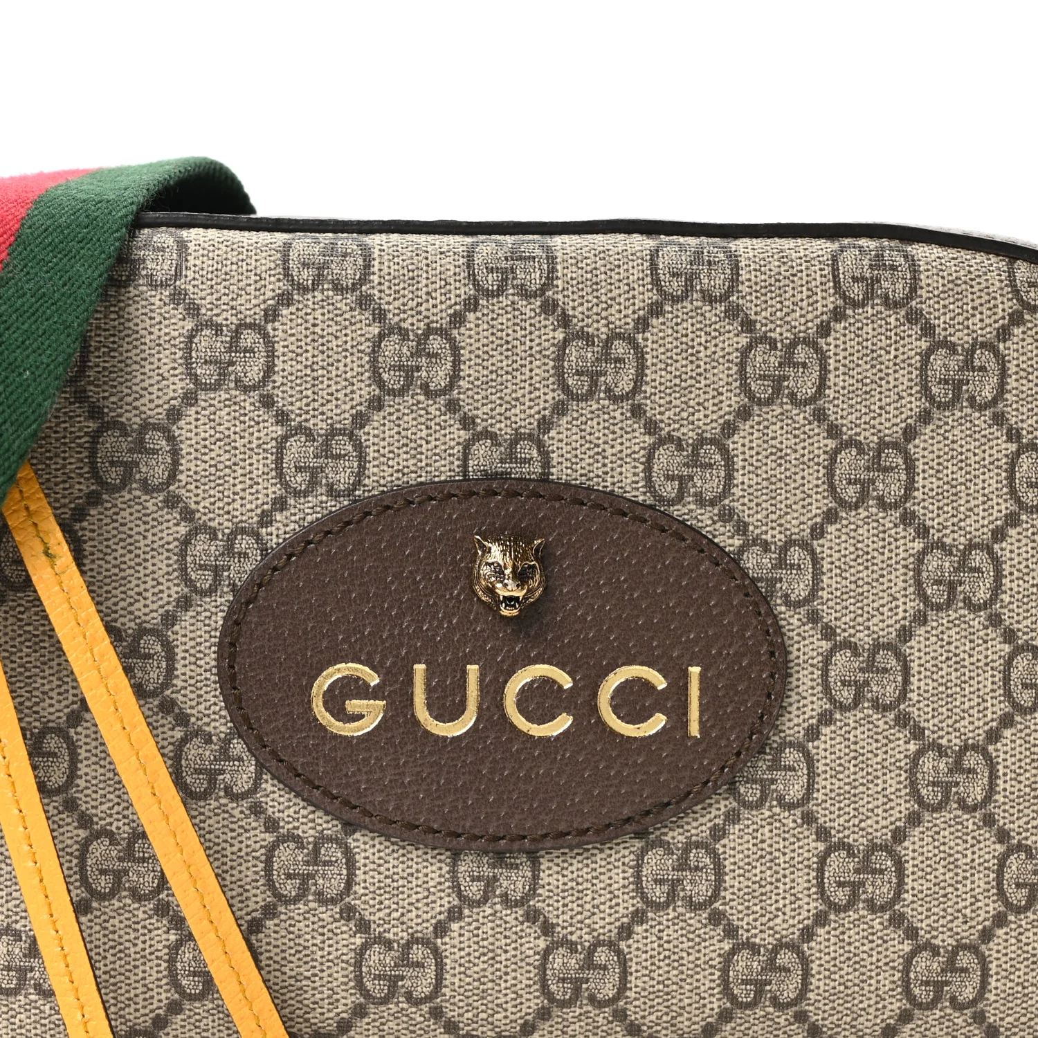 GG Supreme Monogram Web Neo Vintage Shoulder Bag Beige New Acero Crop - Image 8
