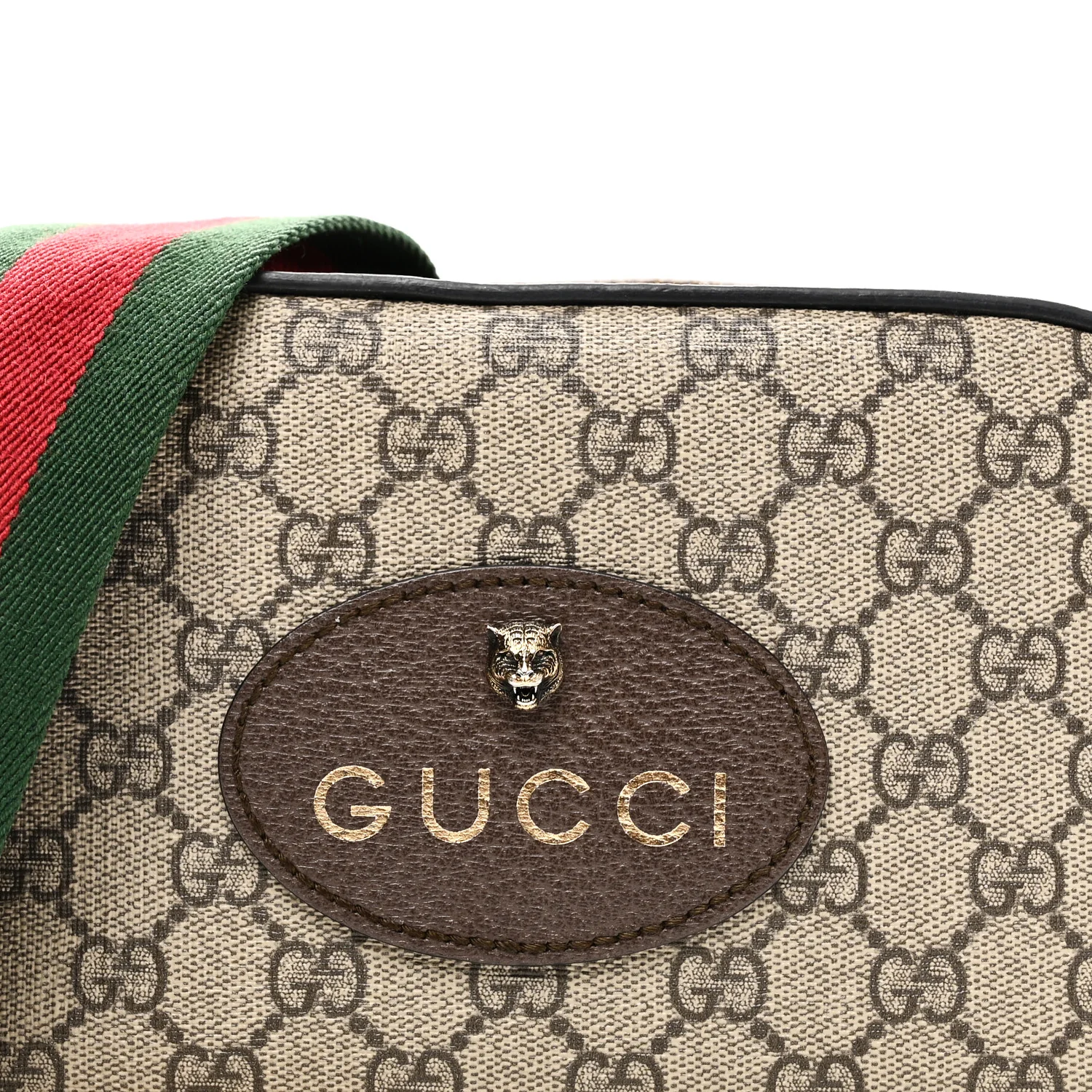 GG Supreme Monogram Web Neo Vintage Shoulder Bag Beige New Acero Crop - Image 8