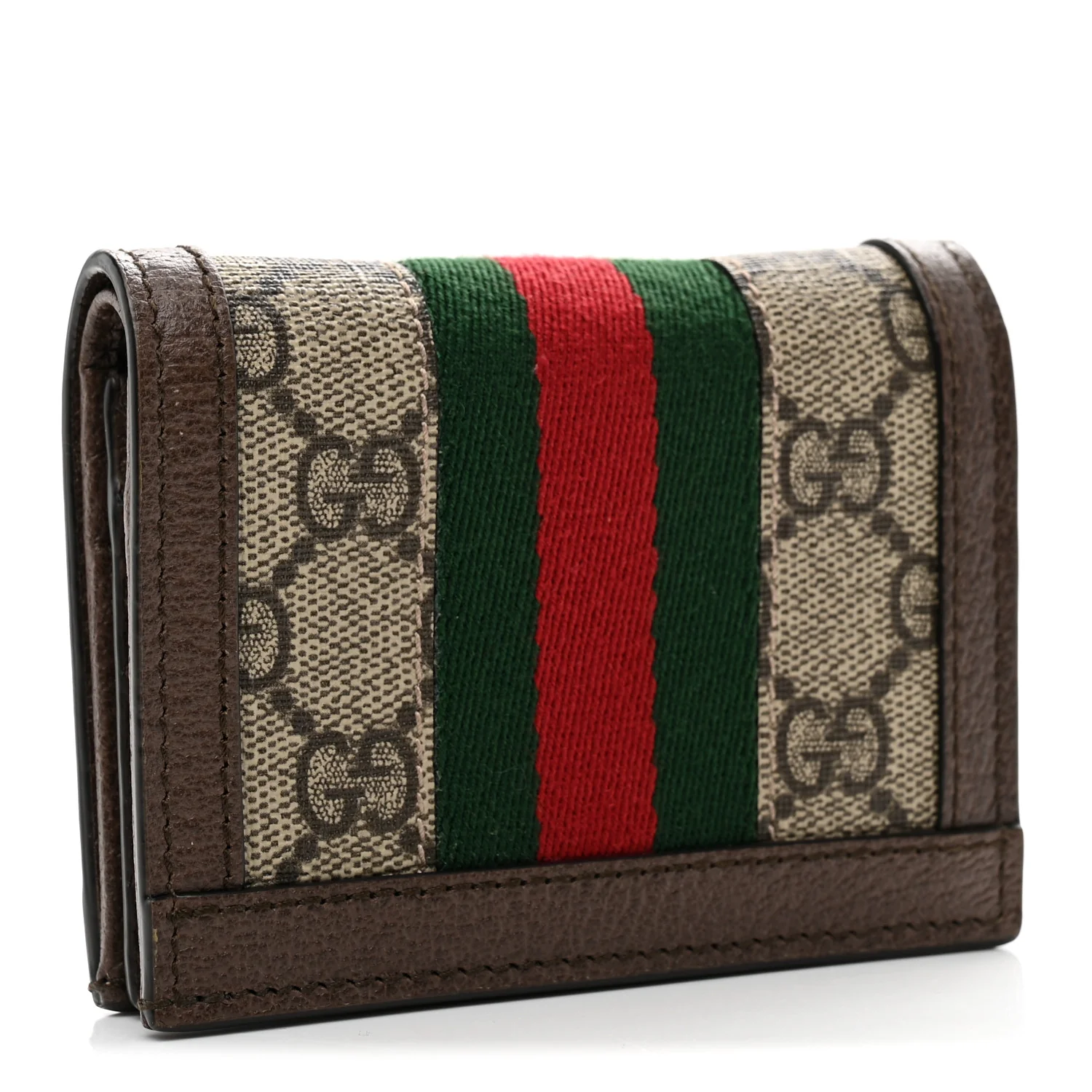 GG Supreme Monogram Web Ophidia Card Case Beige New Acero - Image 3