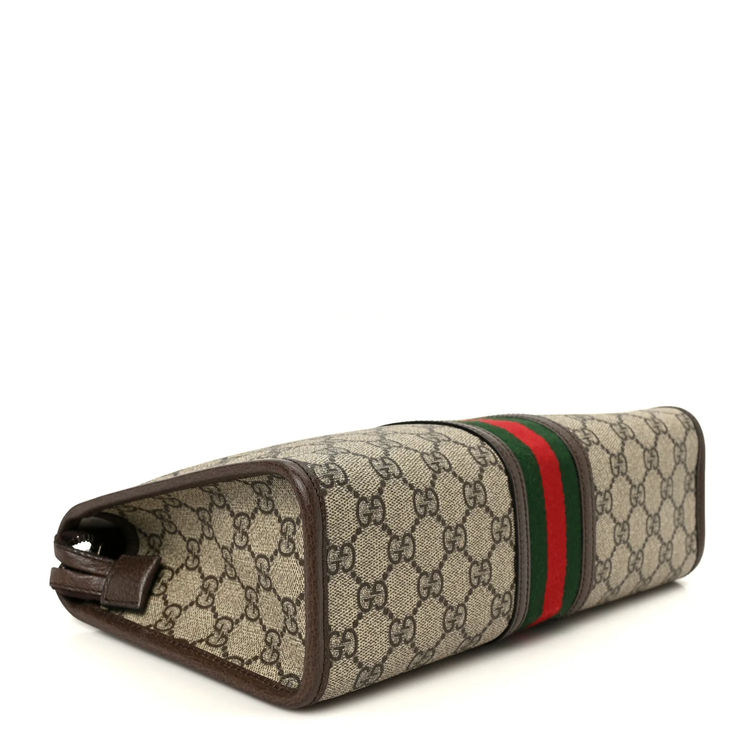 GG Supreme Monogram Web Ophidia GG Toiletry Case Beige New Acero - Image 4