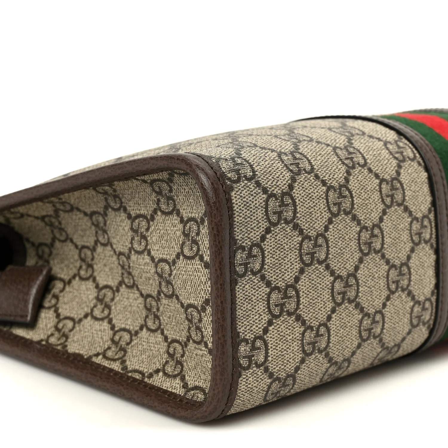 GG Supreme Monogram Web Ophidia GG Toiletry Case Beige New Acero - Image 9