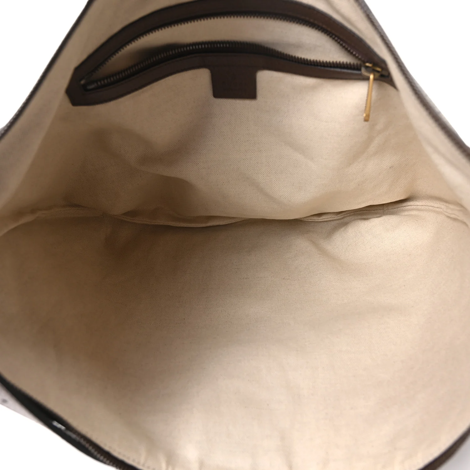 GG Supreme Monogram Web Ophidia Half Moon Hobo Brown - Image 5