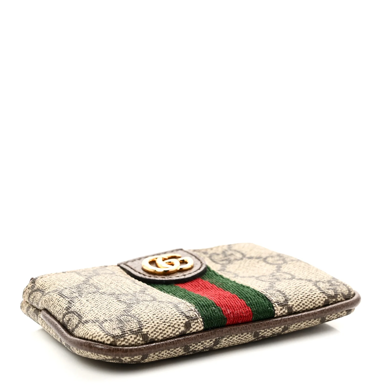 GG Supreme Monogram Web Ophidia Key Case Beige New Acero - Image 4