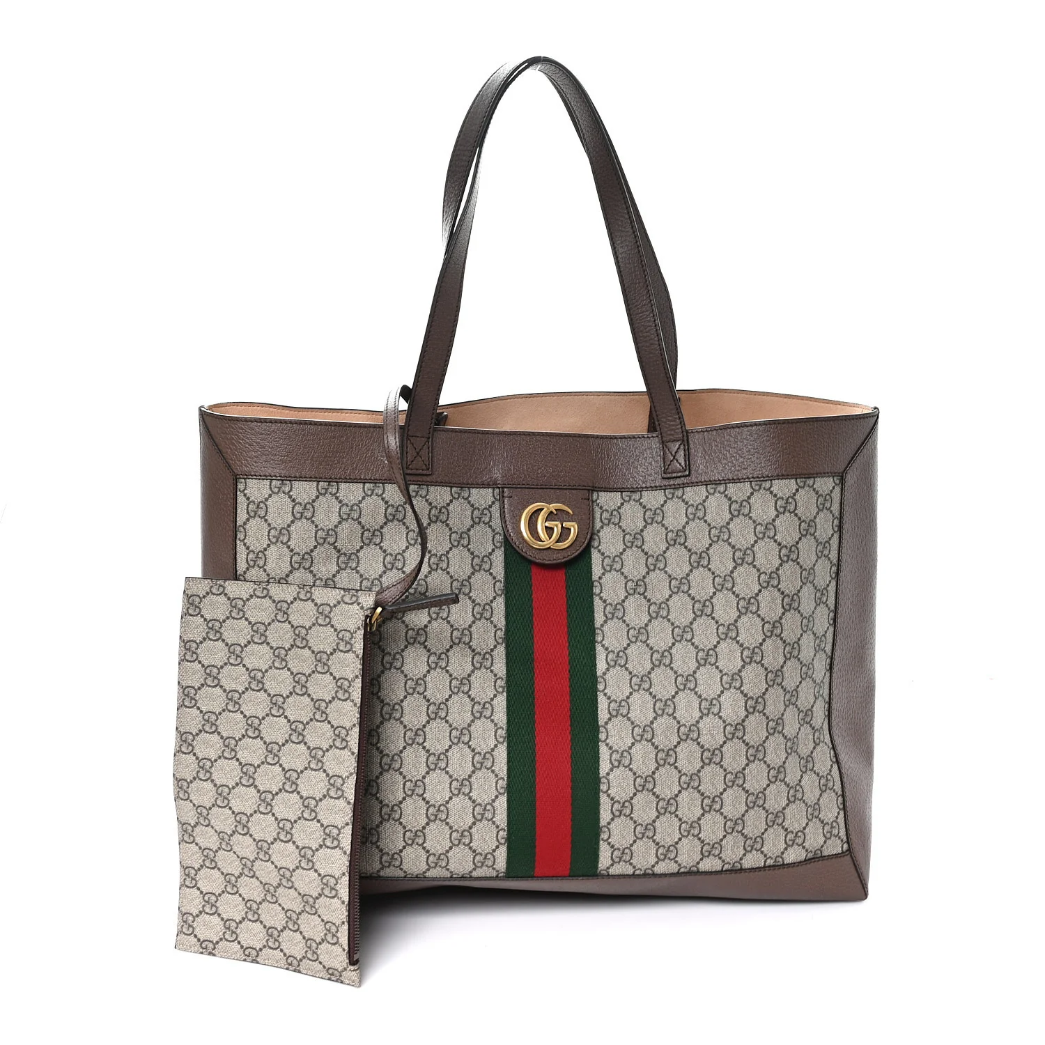 GG Supreme Monogram Web Ophidia Tote Brown - Image 3