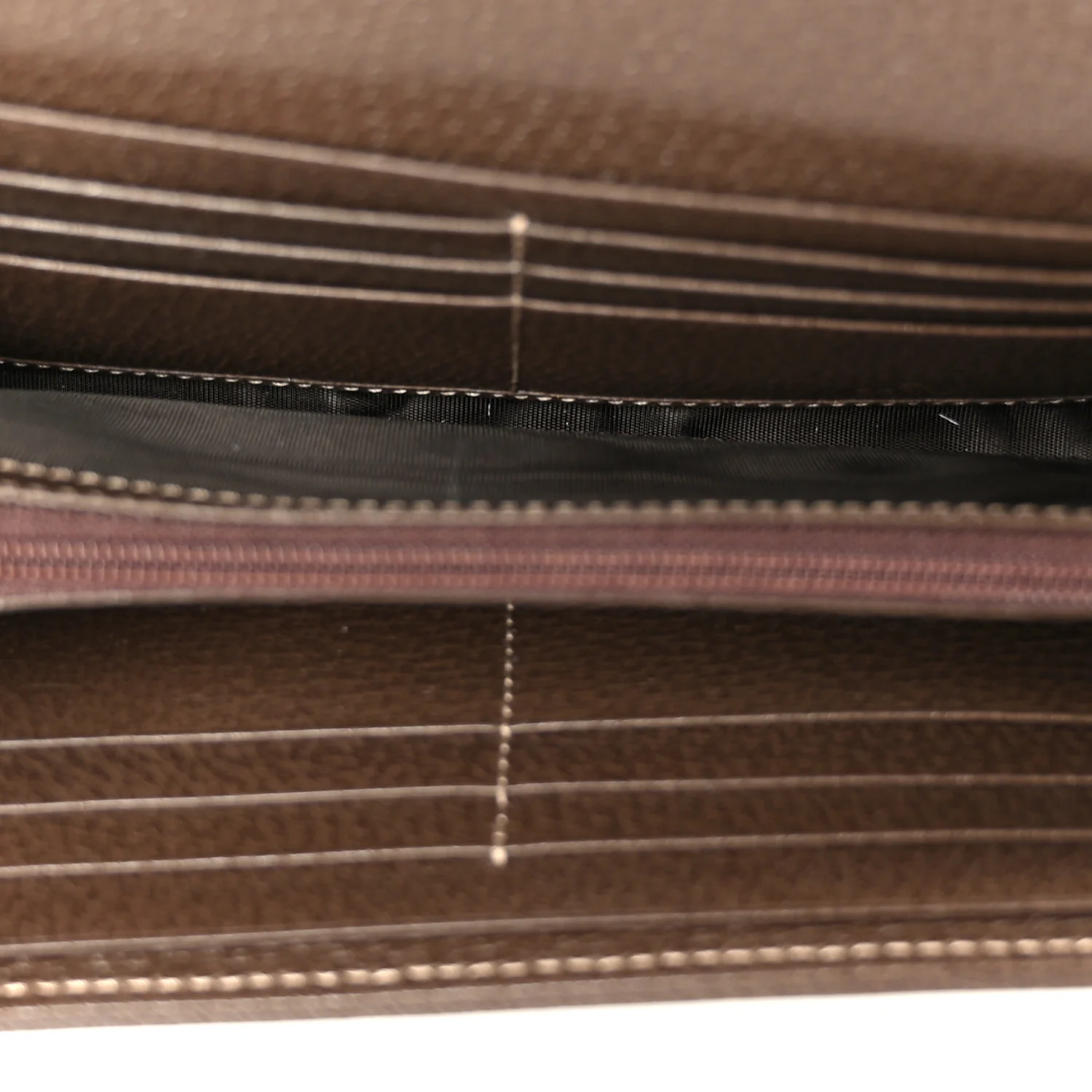 GG Supreme Monogram Web Ophidia Wallet On Chain Brown - Image 4