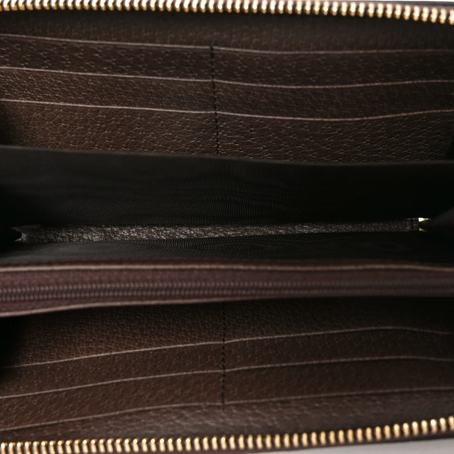 GG Supreme Monogram Web Ophidia Zip Around Wallet Brown - Image 5