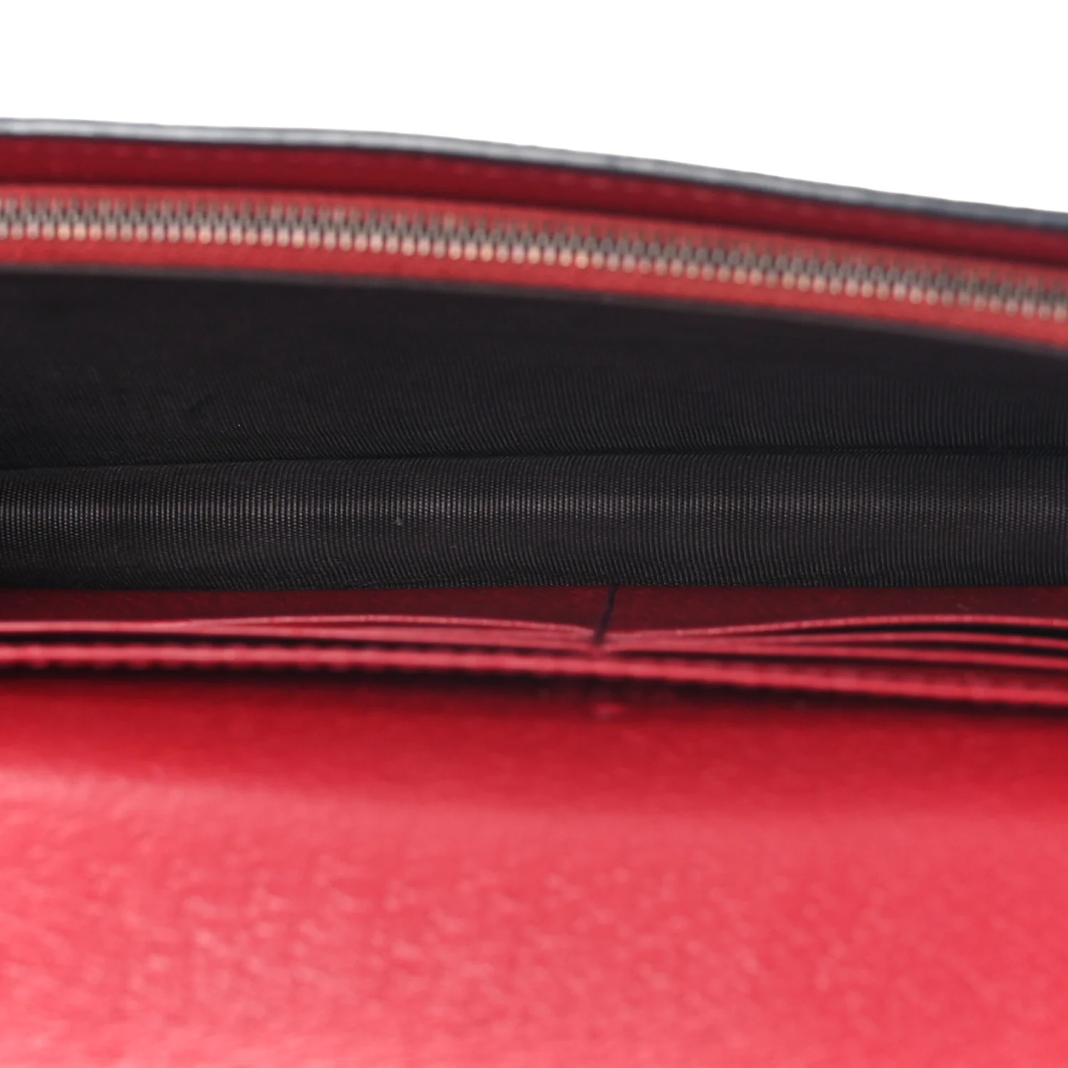 GG Supreme Monogram Web Queen Margaret Chain Wallet Red - Image 5