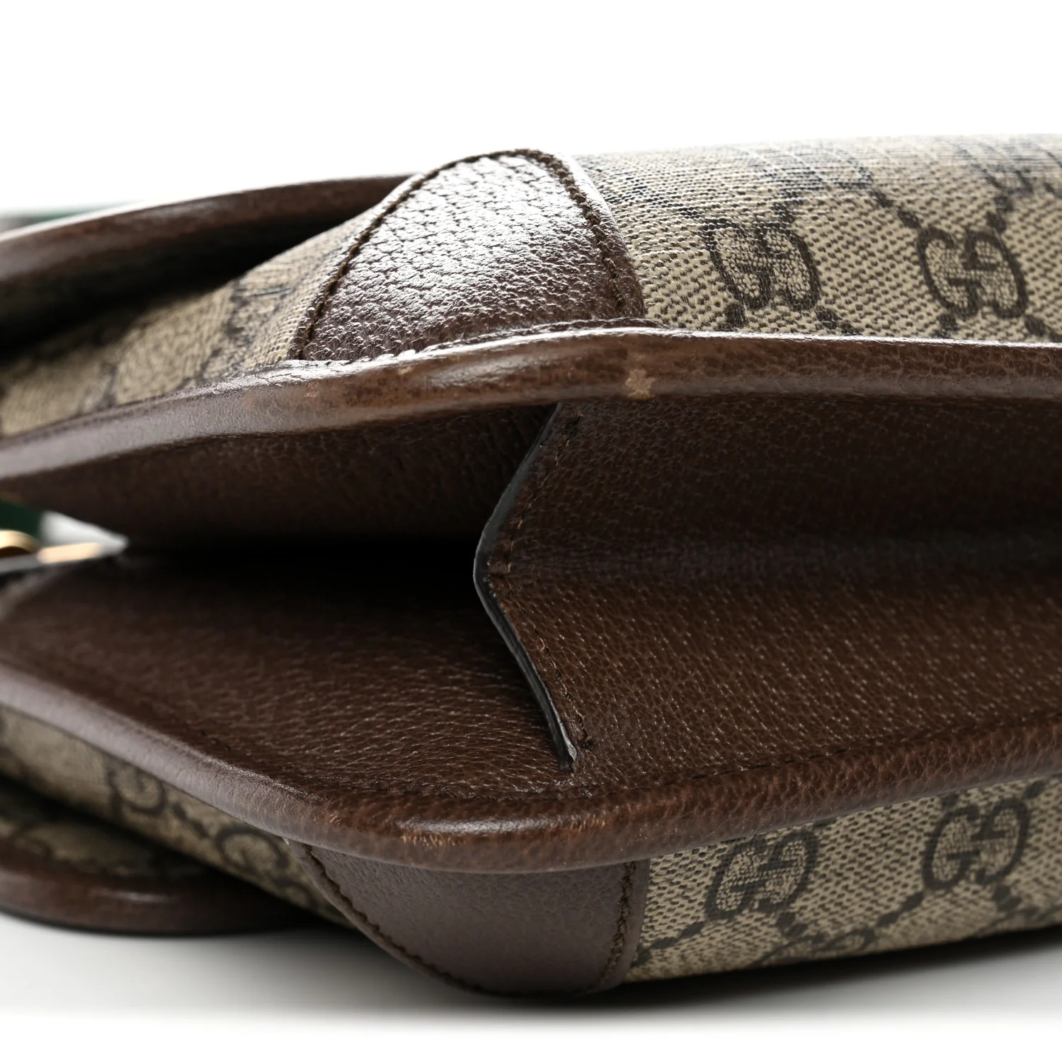 GG Supreme Monogram Web Small Neo Vintage Double Flap Messenger Bag Beige New Acero - Image 9
