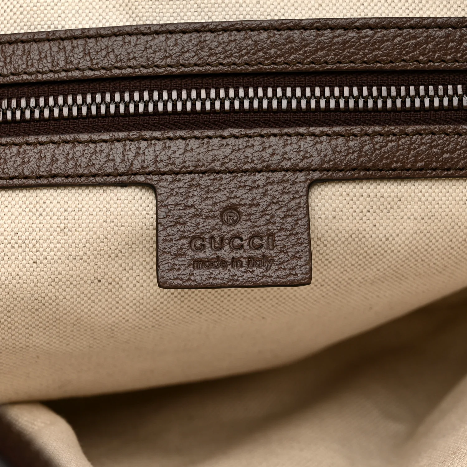 GG Supreme Monogram Web Small Ophidia Half Moon Hobo Brown - Image 6