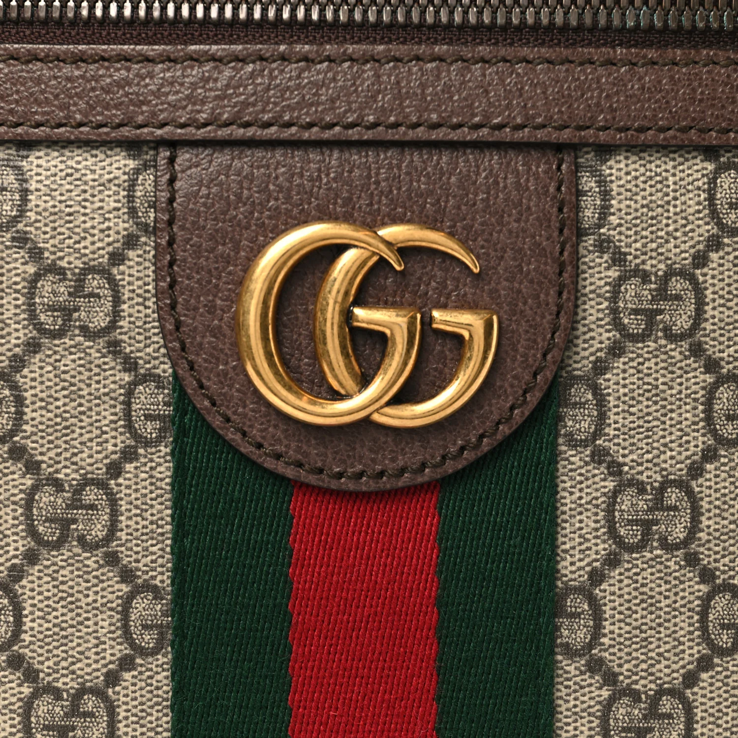 GG Supreme Monogram Web Small Ophidia Messenger Bag Brown - Image 8