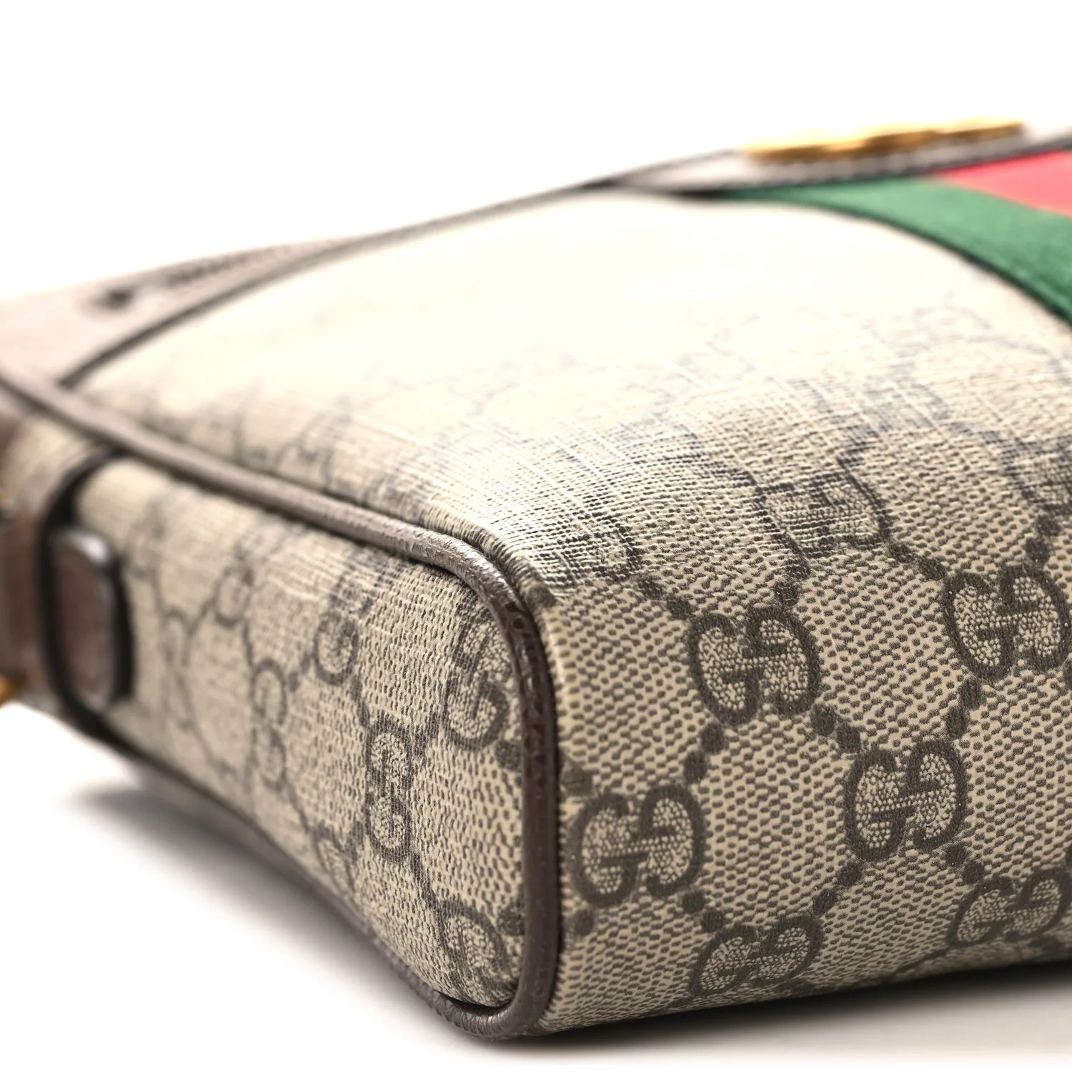 GG Supreme Monogram Web Small Ophidia Messenger Bag Brown - Image 9