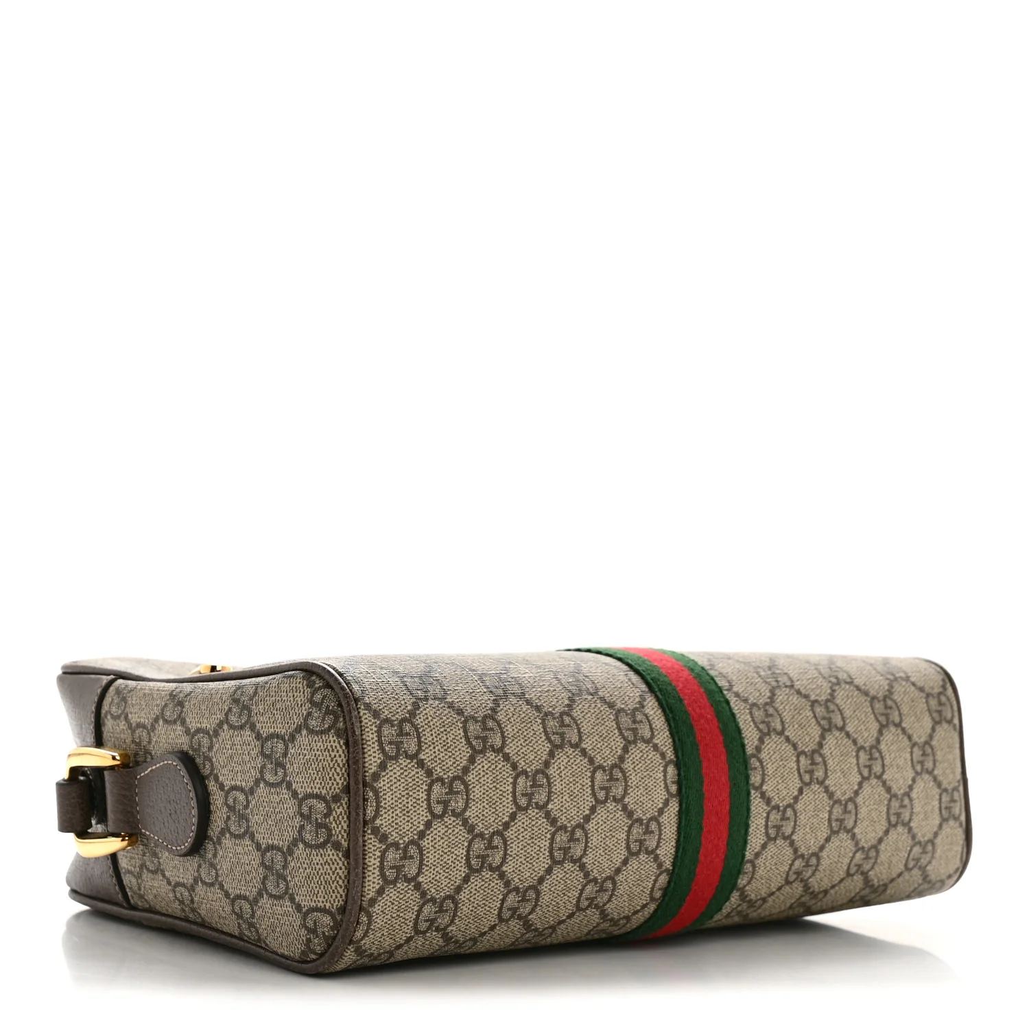 GG Supreme Monogram Web Small Ophidia Shoulder Bag Brown - Image 4
