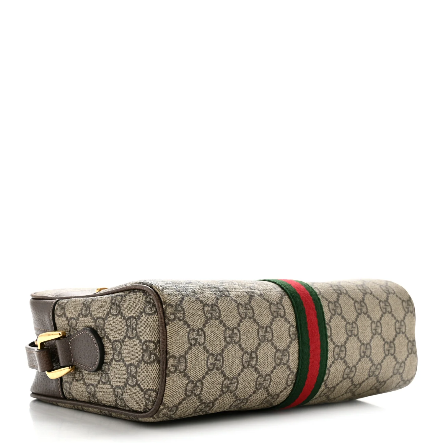 GG Supreme Monogram Web Small Ophidia Shoulder Bag Brown - Image 4