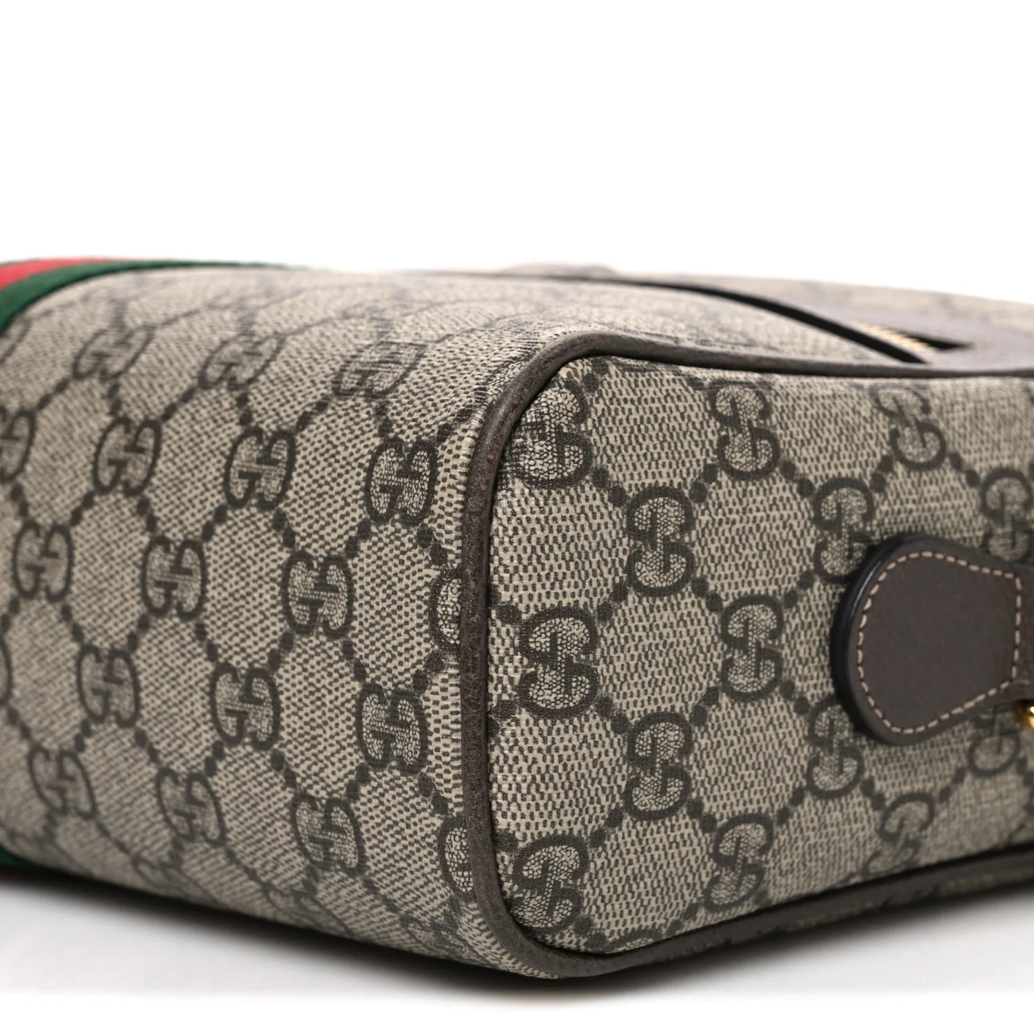 GG Supreme Monogram Web Small Ophidia Shoulder Bag Brown - Image 9