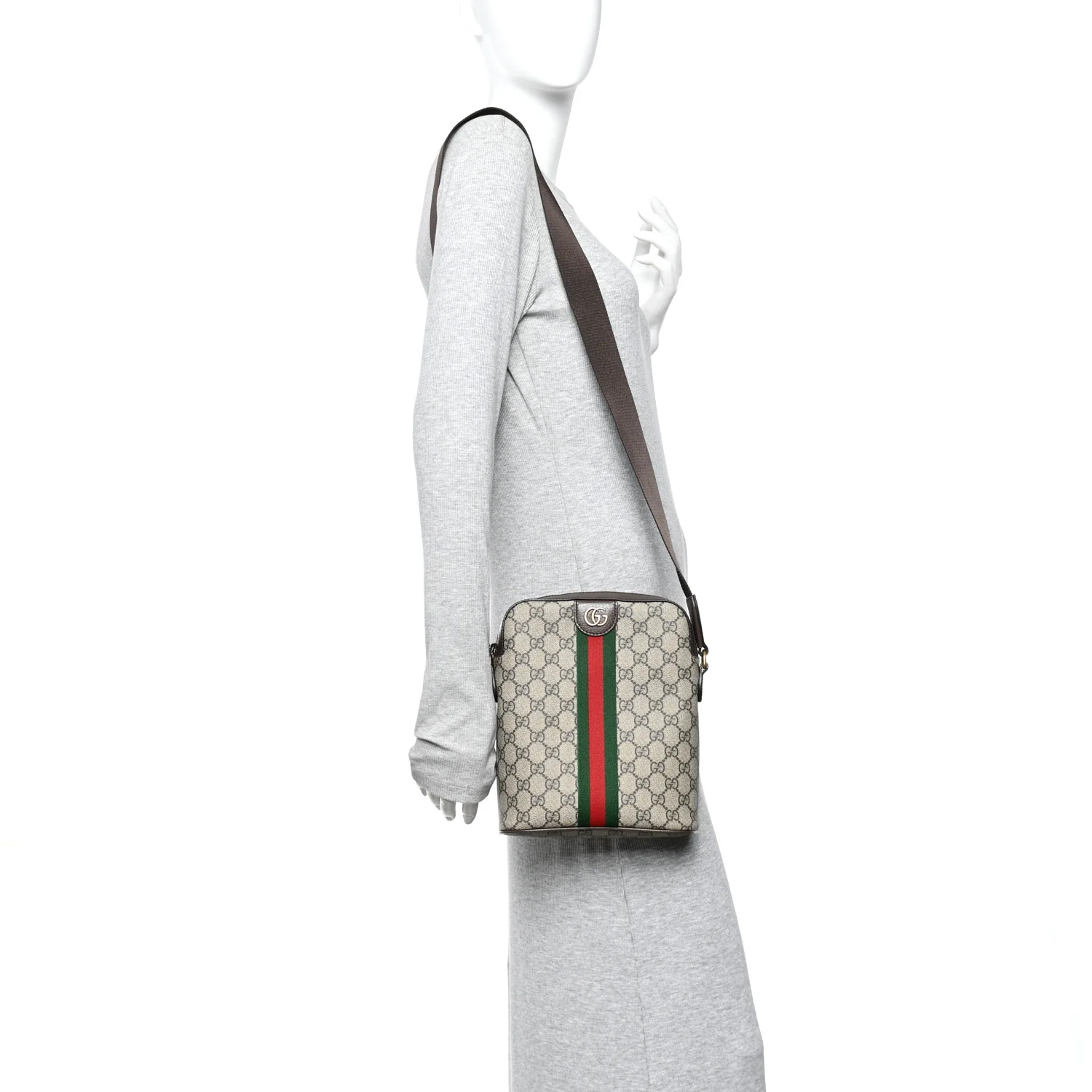 GG Supreme Monogram Web Small Ophidia Slingbag Beige Ebony New Acero - Image 2