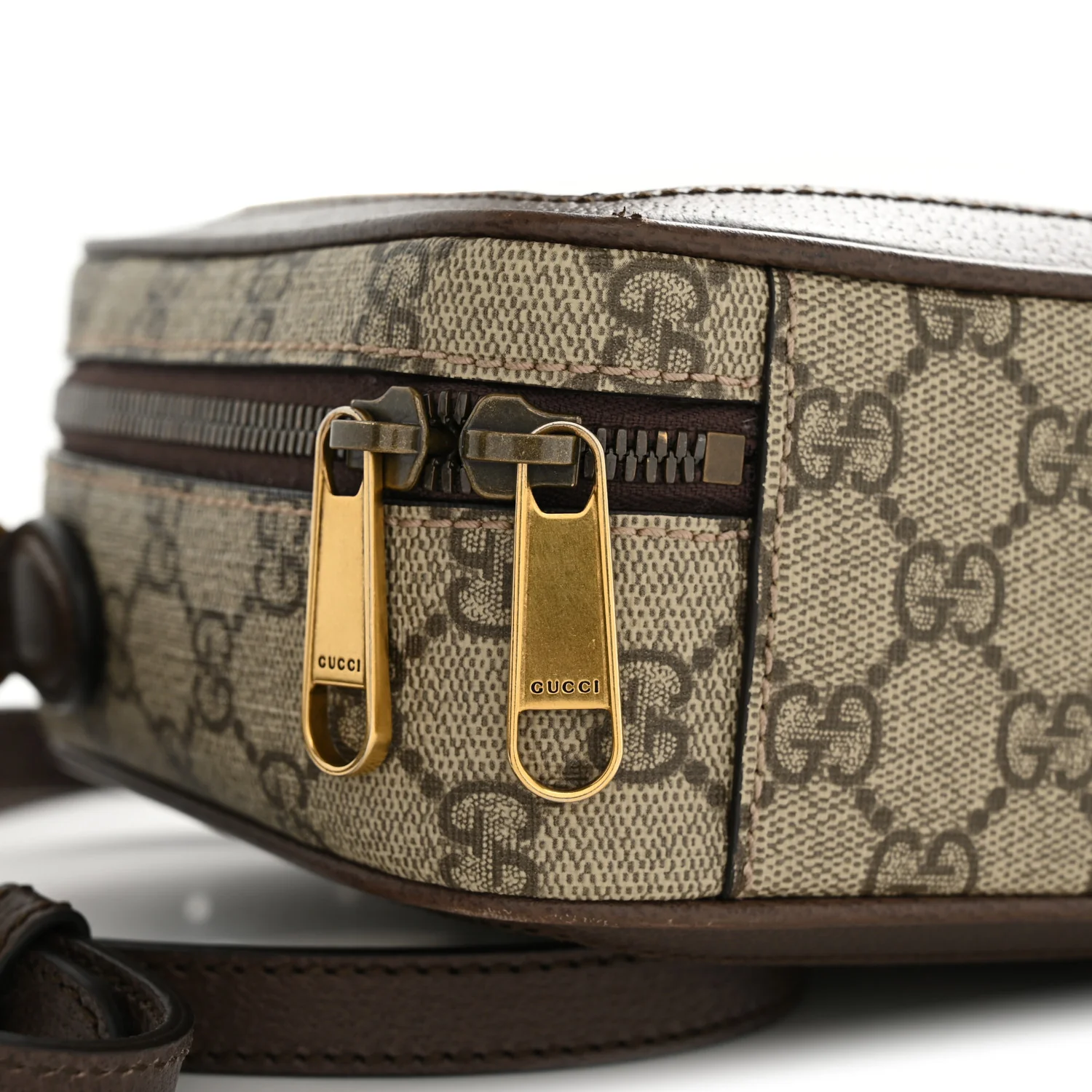 GG Supreme Monogram Web Small Ophidia Top Handle Shoulder Bag Brown - Image 12