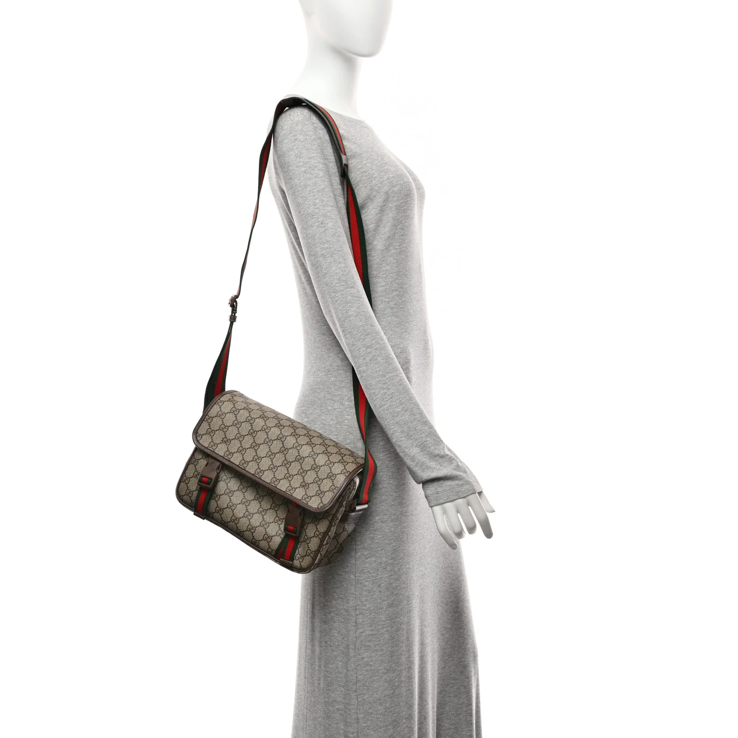 GG Supreme Small Messenger Bag Beige Ebony - Image 2