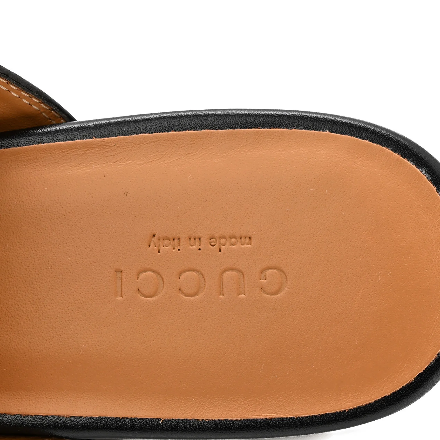 Glamour Calfskin Guccissima Womens Princetown Slippers 38.5 Black - Image 8