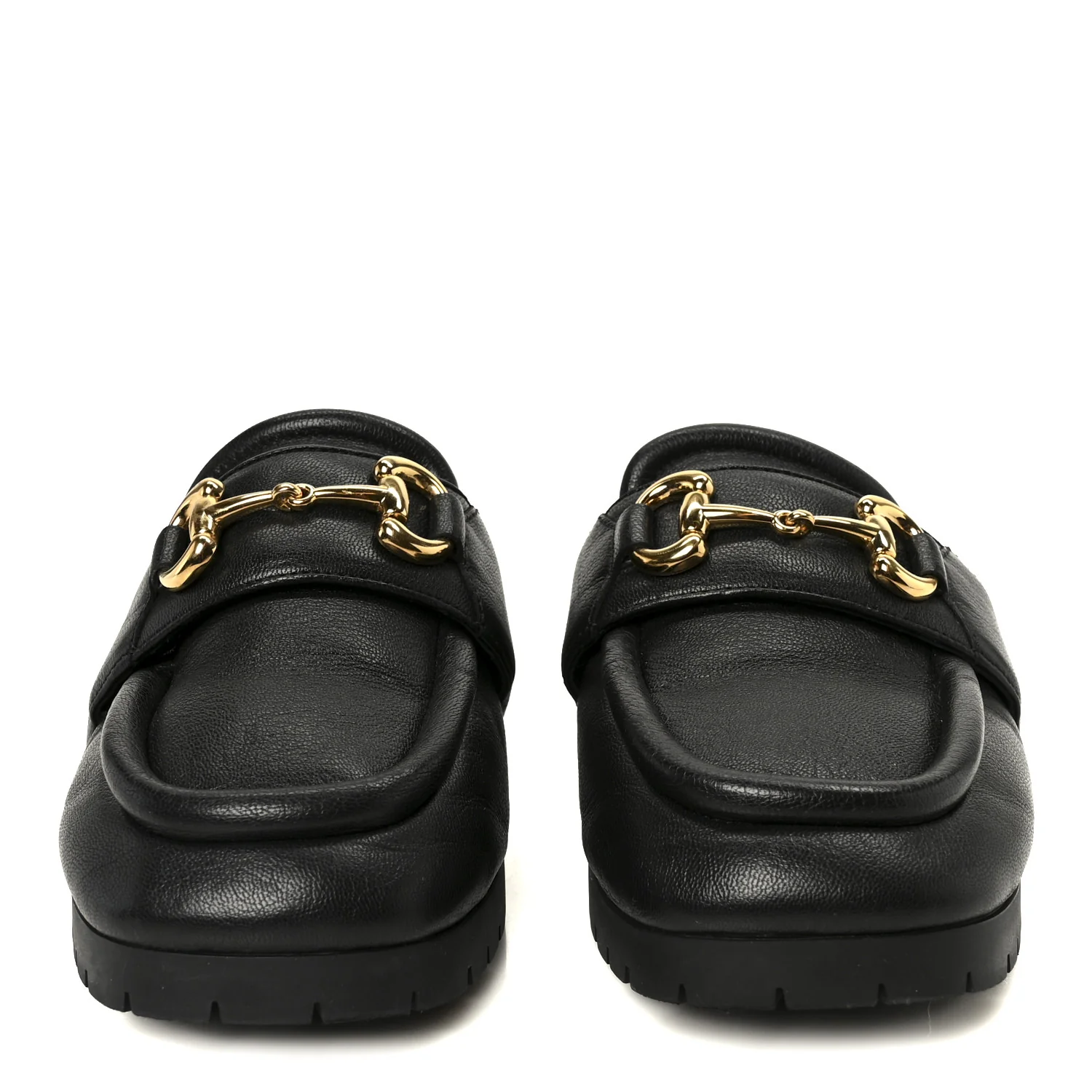 Goatskin Auroville Horsebit Mules 37.5 Black - Image 3