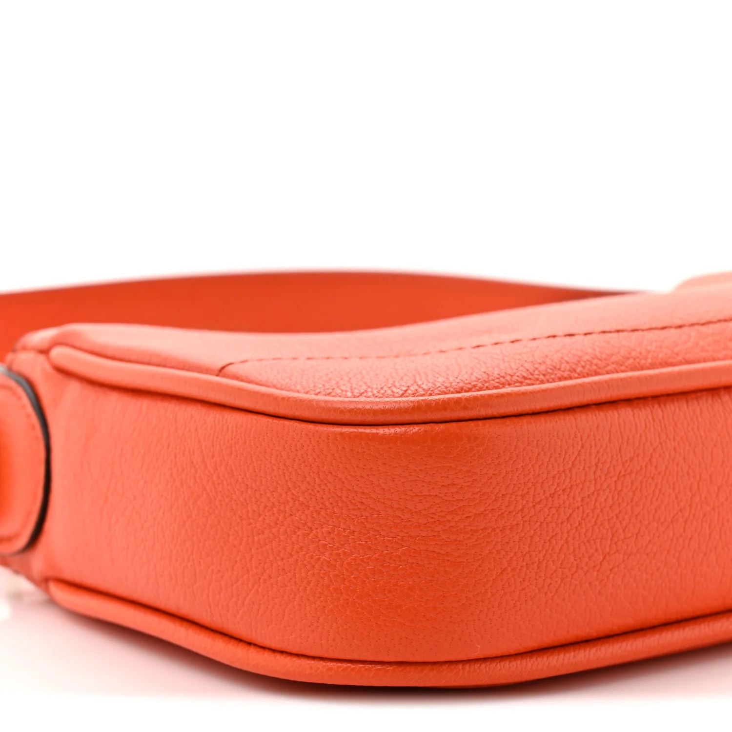 Goatskin Mini Aphrodite Shoulder Bag Orange - Image 10