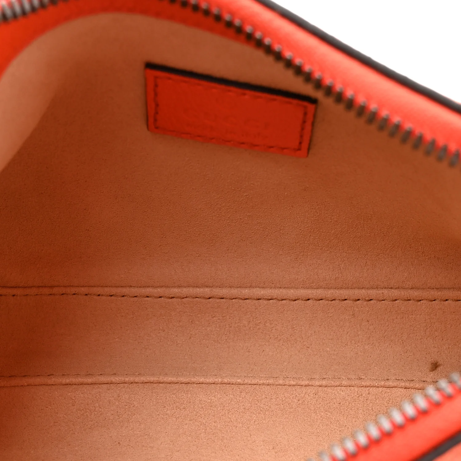 Goatskin Mini Aphrodite Shoulder Bag Orange - Image 5