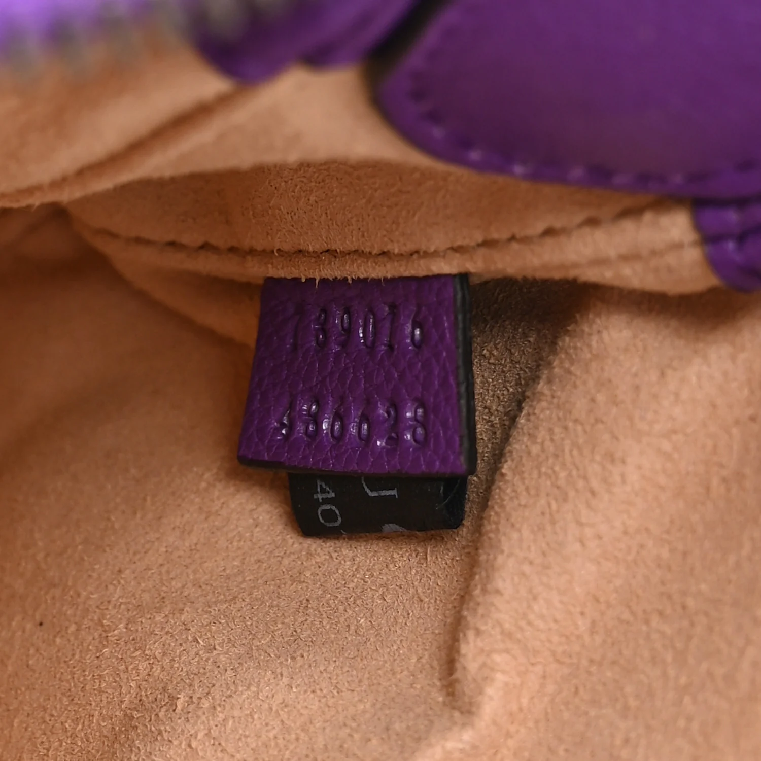 Goatskin Mini Aphrodite Shoulder Bag Shine Purple - Image 7