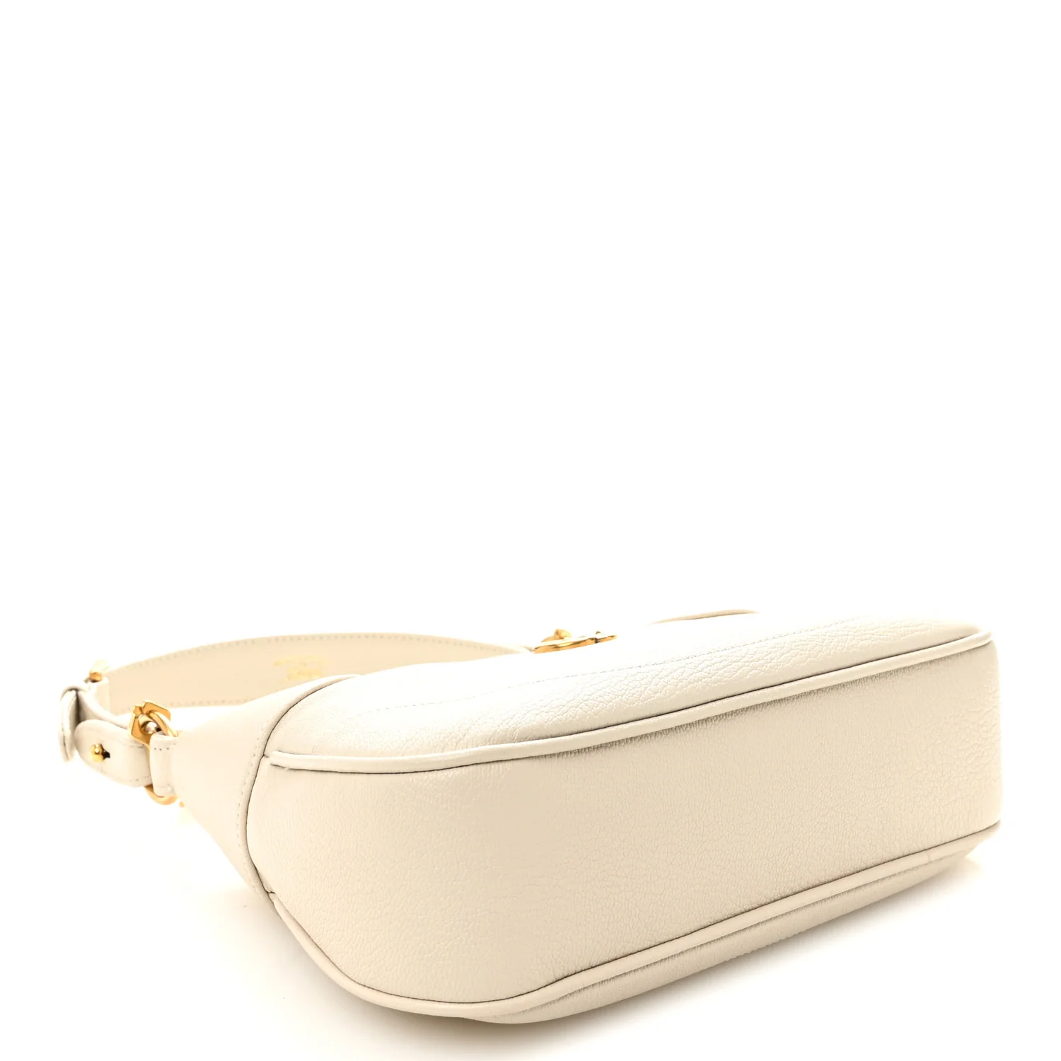Goatskin Small Aphrodite Shoulder Bag Mystic White - Image 4