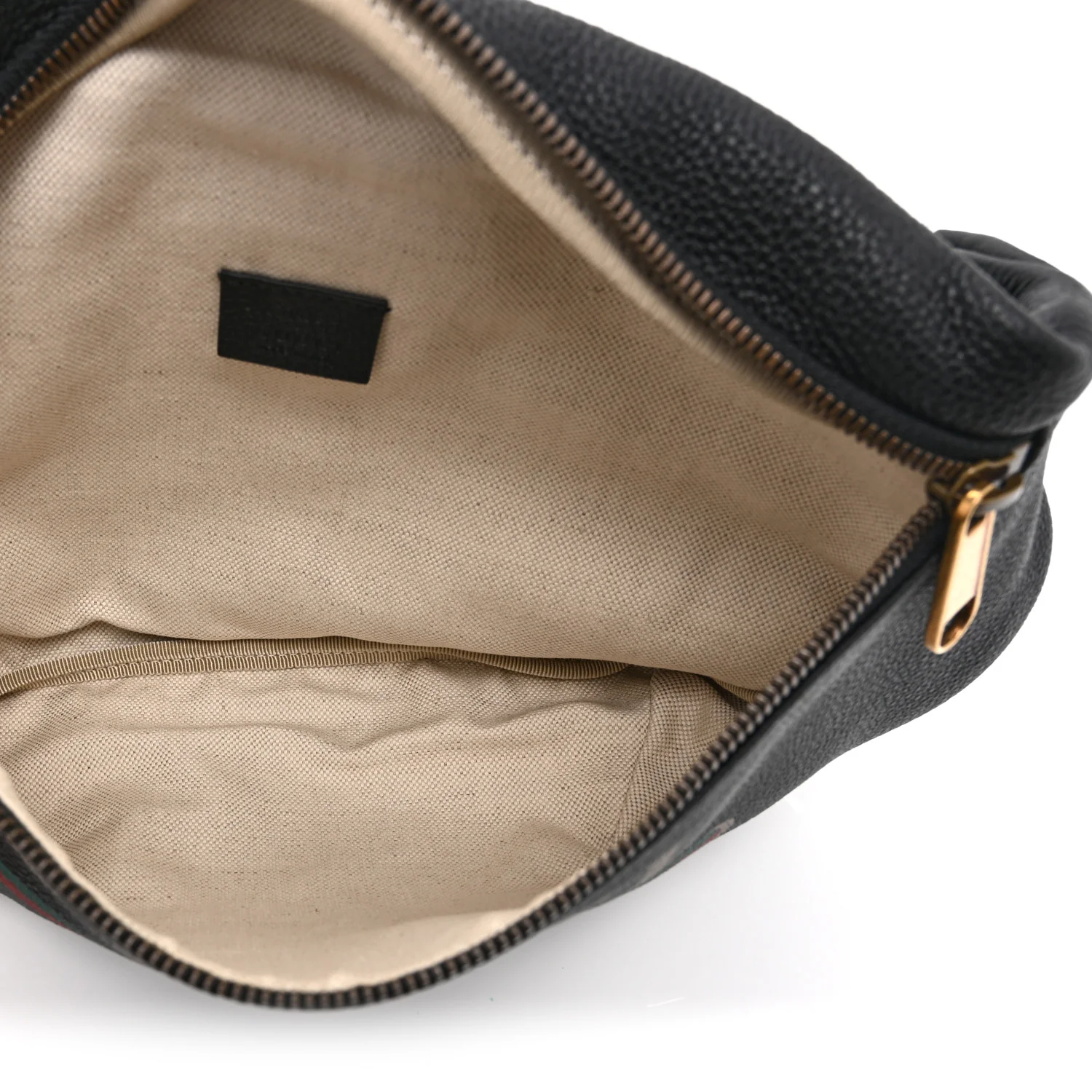 Grained Calfskin Logo Belt Bag Black - Image 5