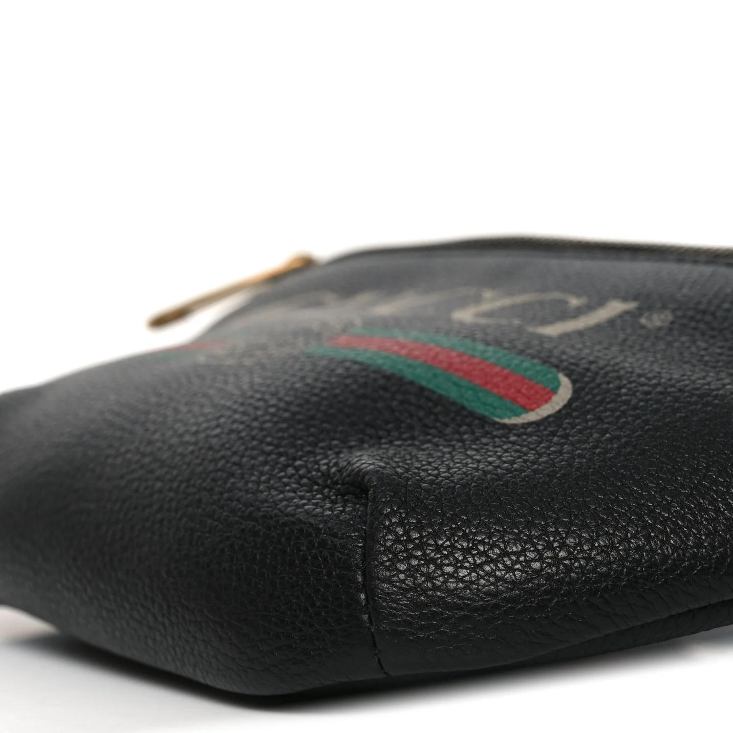 Grained Calfskin Logo Belt Bag Black - Image 10