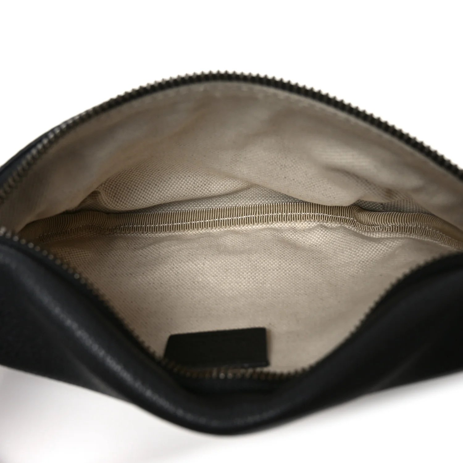 Grained Calfskin Logo Belt Bag Black - Image 5