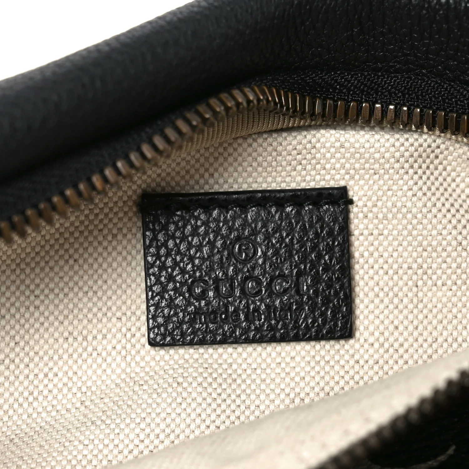 Grained Calfskin Logo Belt Bag Black - Image 6