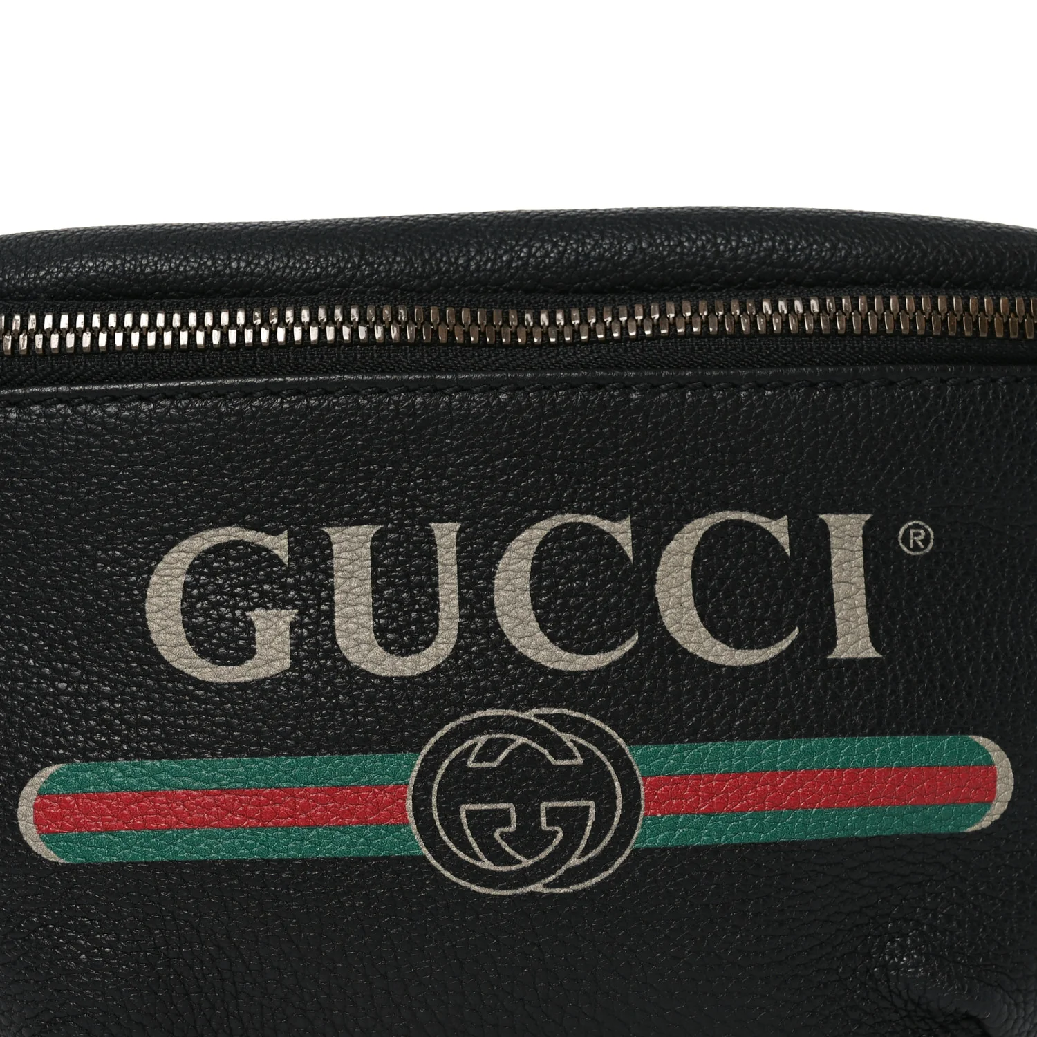 Grained Calfskin Logo Belt Bag Black - Image 8