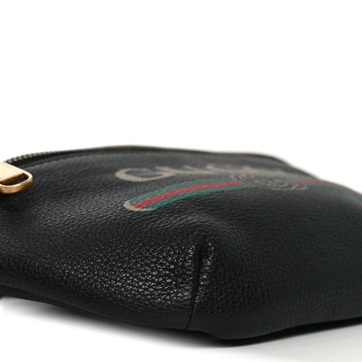 Grained Calfskin Logo Belt Bag Black - Image 9