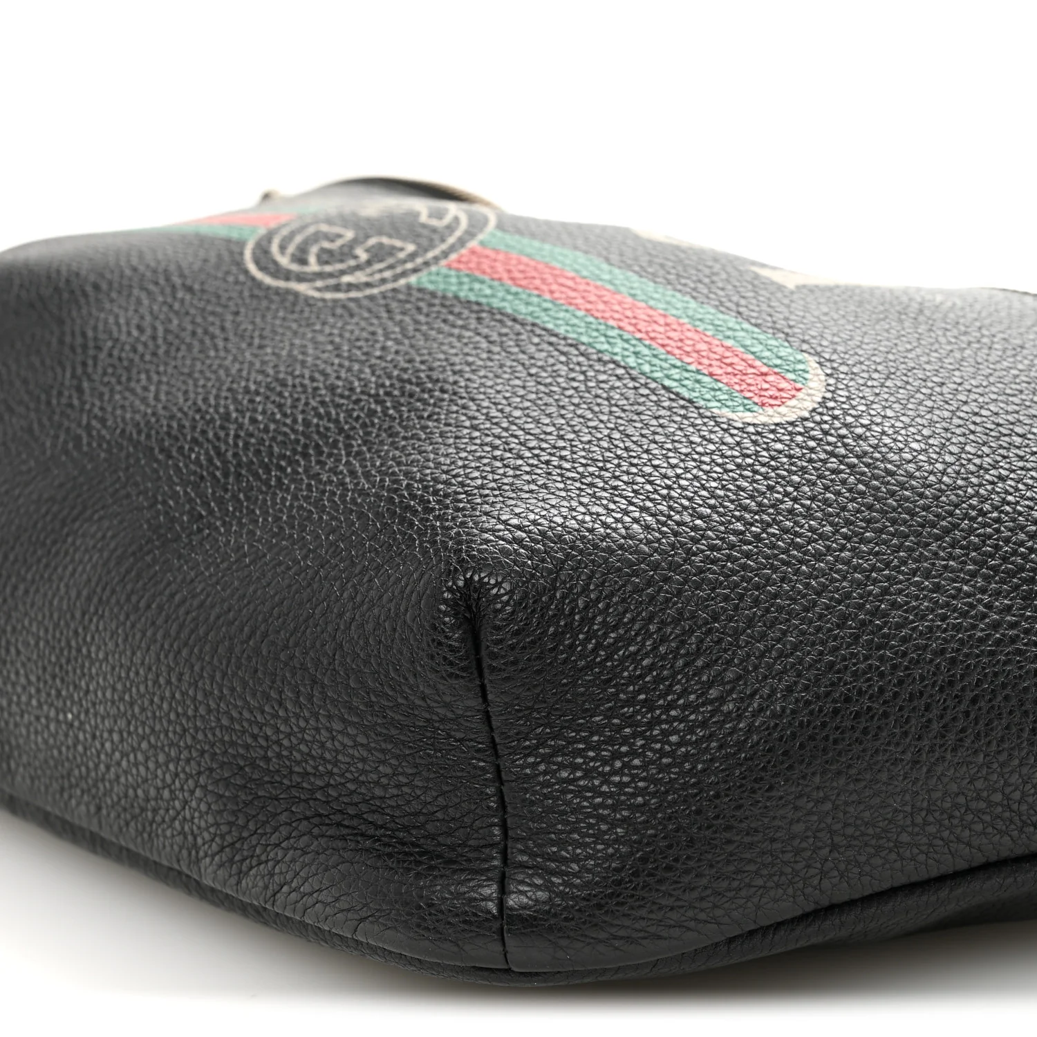 Grained Calfskin Logo Belt Bag Black - Image 10