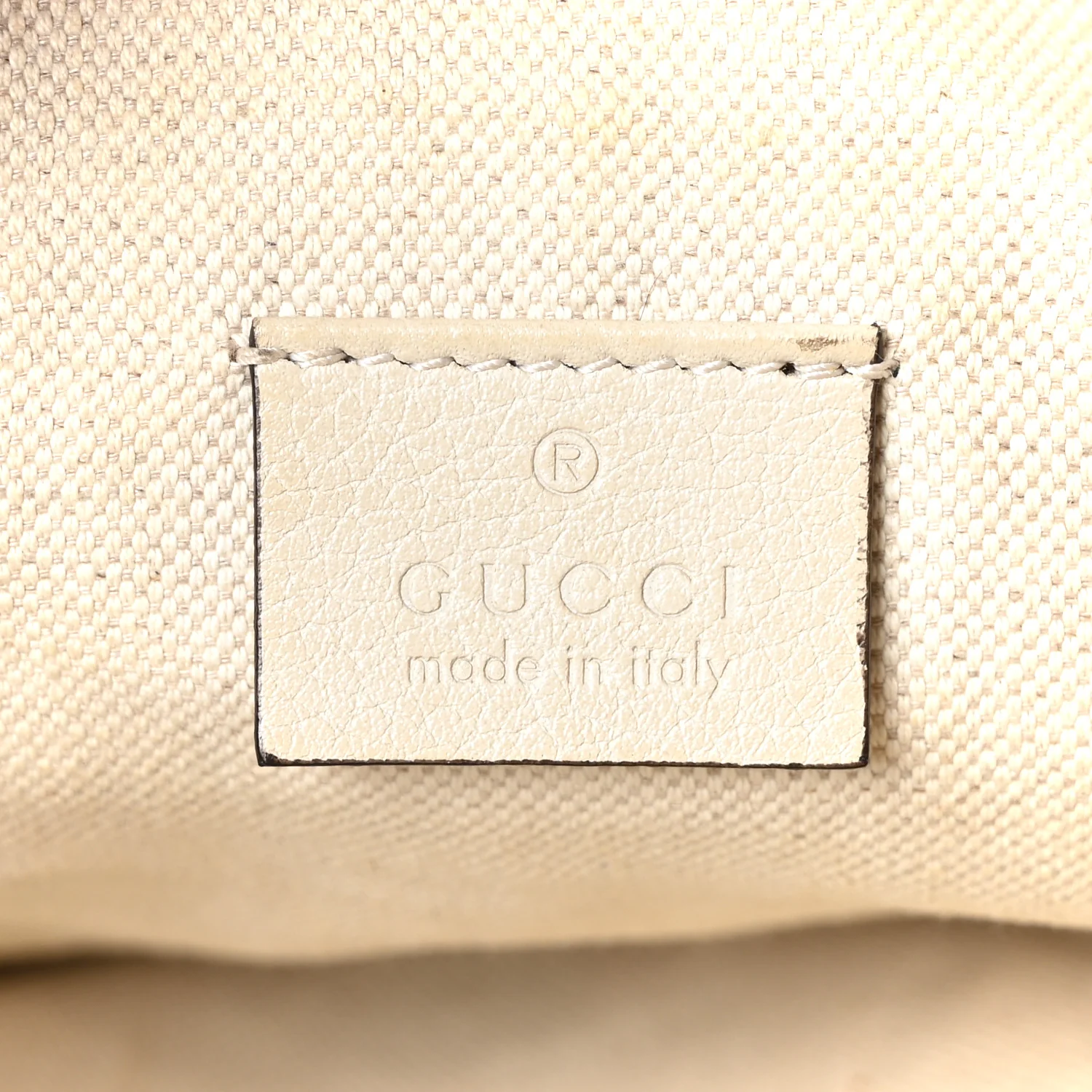 Grained Calfskin Logo Belt Bag White - Image 5