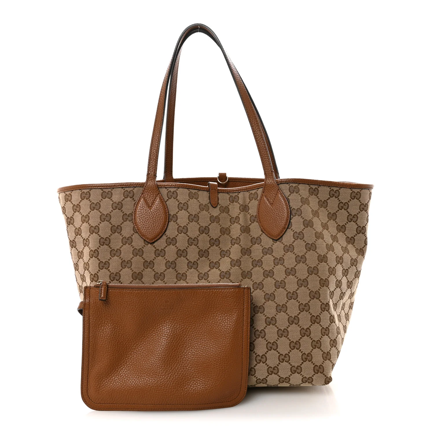 Grained Calfskin Monogram Large Totissima Reversible Tote Brown - Image 3