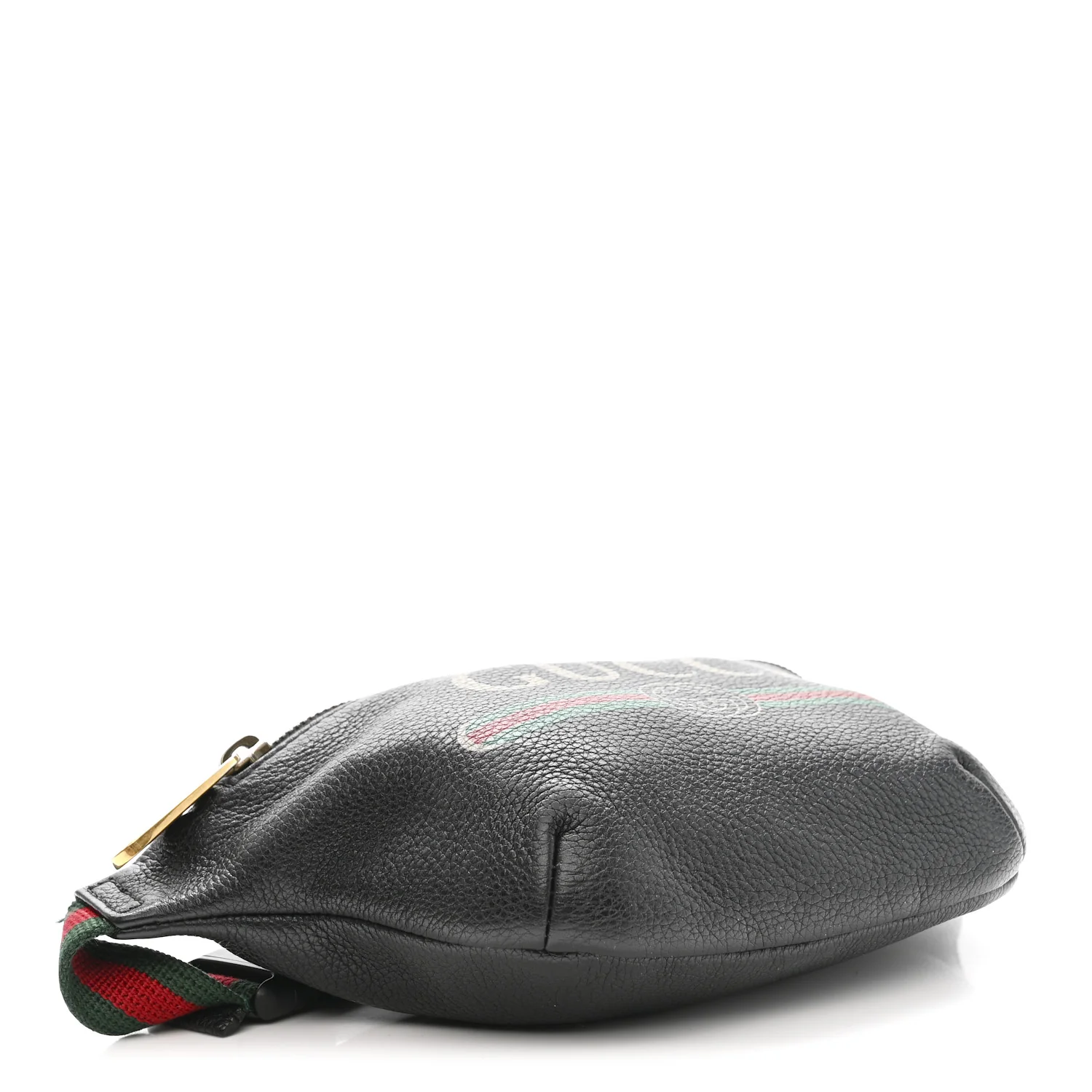 Grained Calfskin Small Logo Belt Bag Black - Image 4