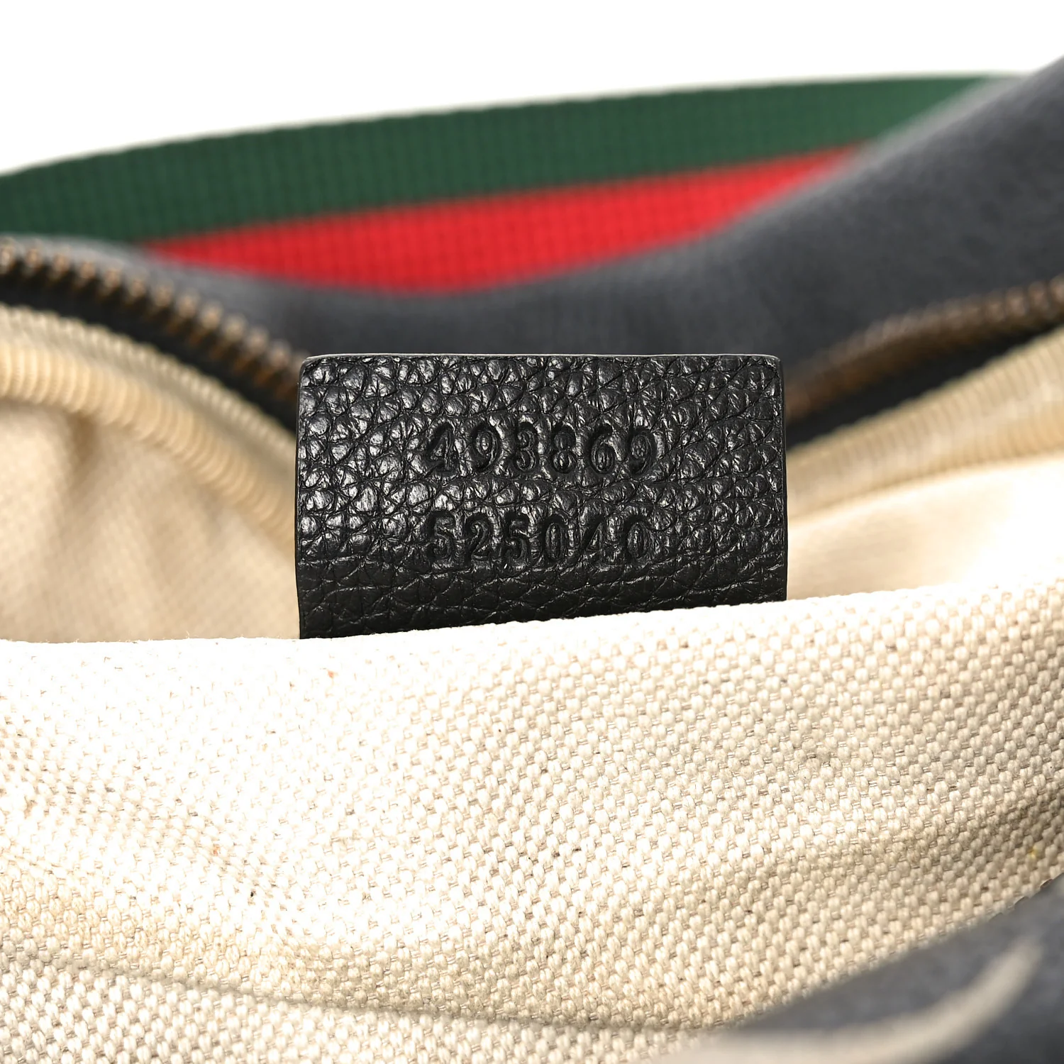 Grained Calfskin Small Logo Belt Bag Black - Image 6