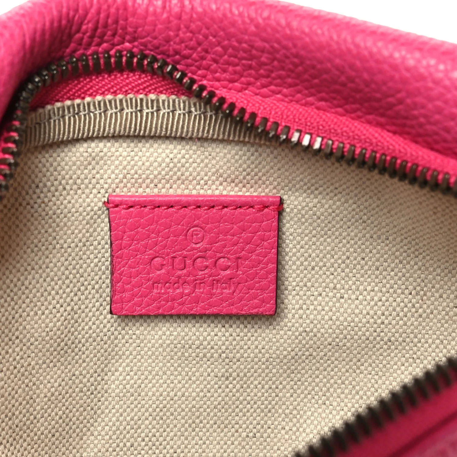 Grained Calfskin Small Logo Belt Bag Box Pink Green - Image 6