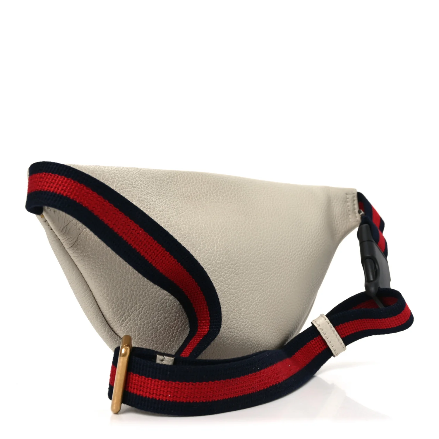 Grained Calfskin Small Logo Belt Bag White - Image 2