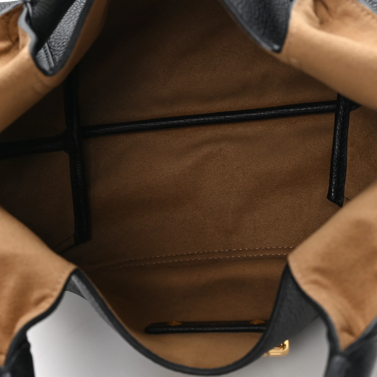 Grained Calfskin Softbit Medium Shoulder Bag Black - Image 5