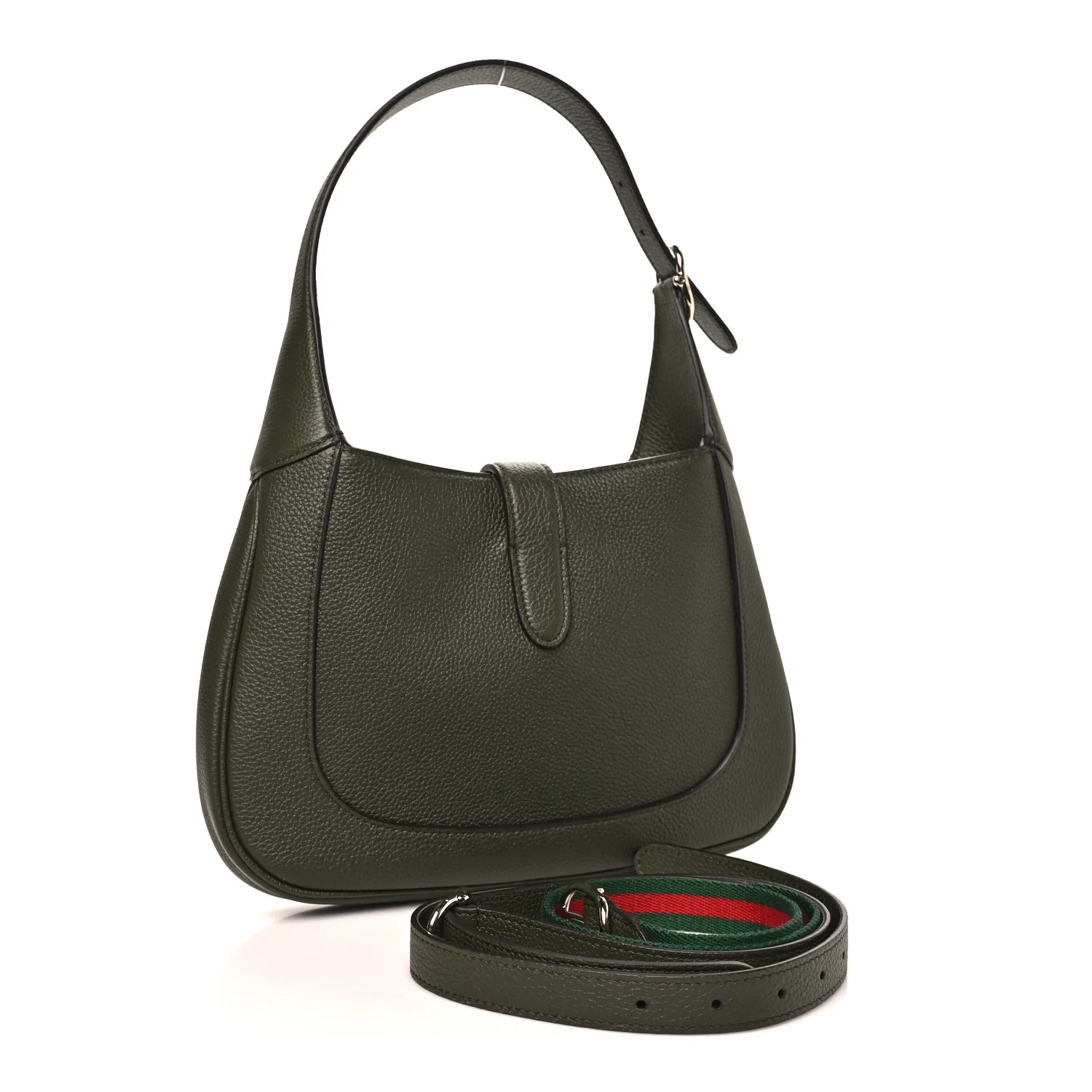 Grand Prix Calfskin Medium Jackie 1961 Hobo Dark Green - Image 3