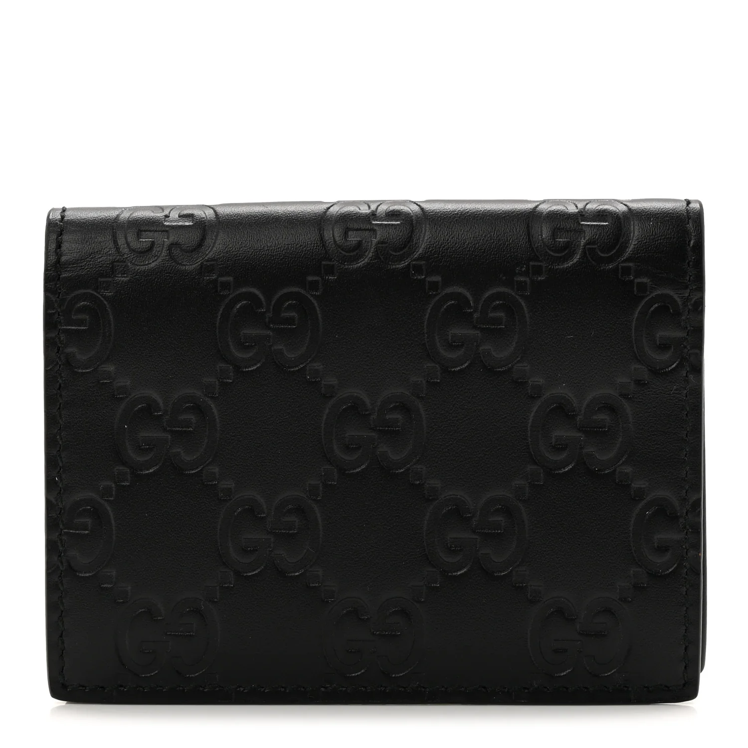 Guccissima Card Case Wallet Black